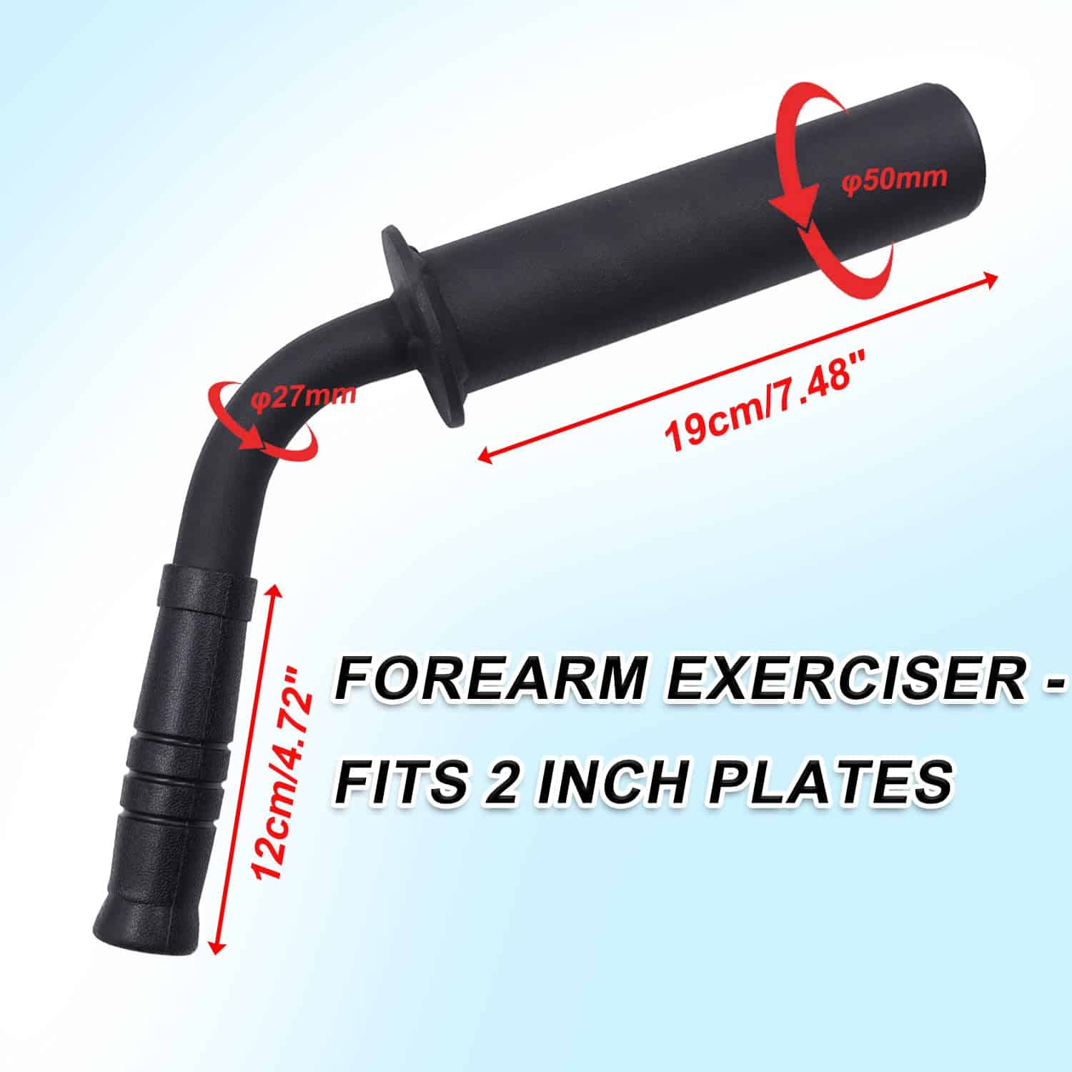 Fortalecedor de muñeca y antebrazo para placas de peso de 2 - Imagen 3