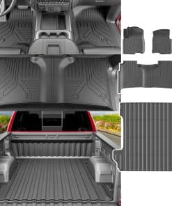 Tapete de cama de 5.82FT Compatible con Chevy Silverado GMC