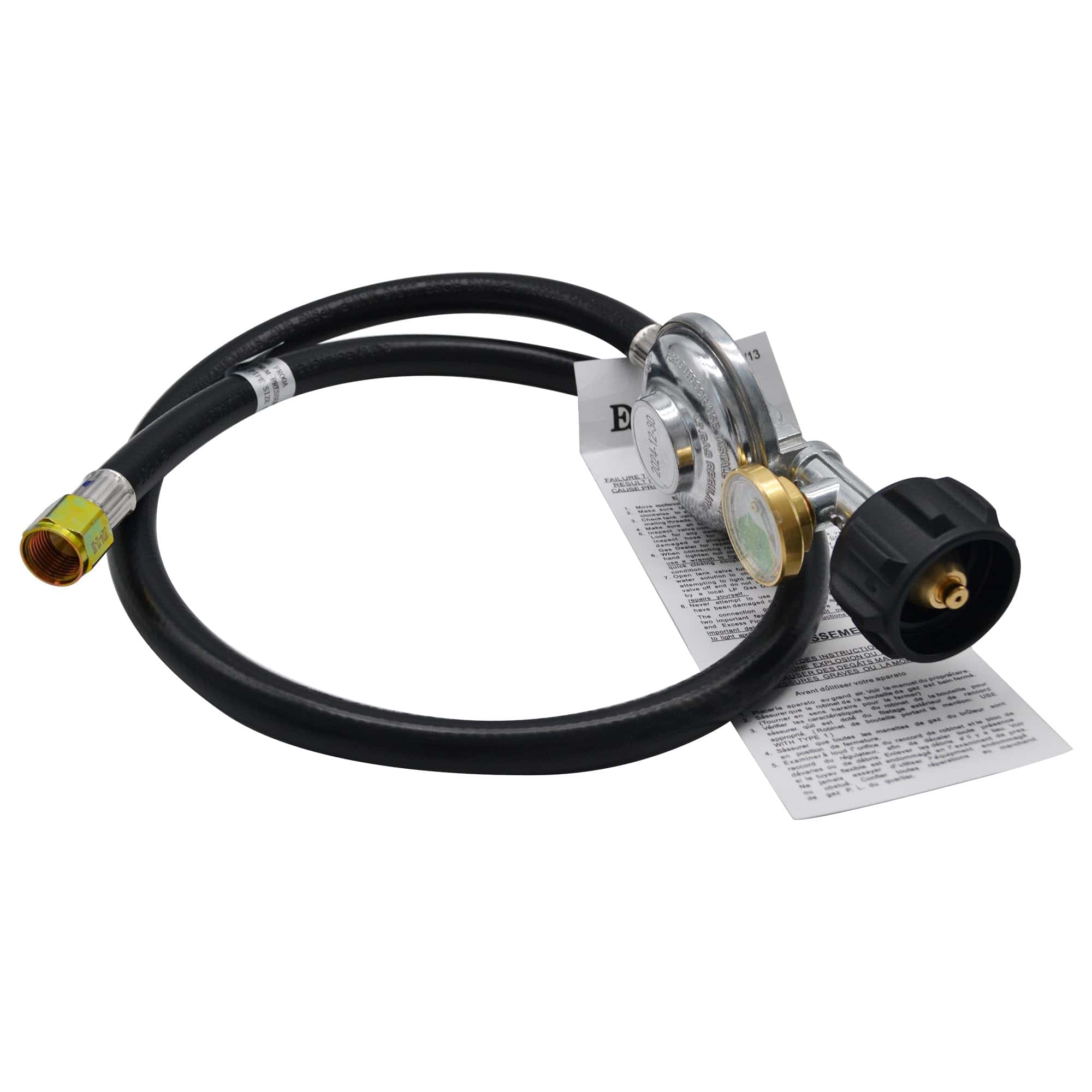 Manguera de Regulador de Propano de 3 Pies con Medidor de