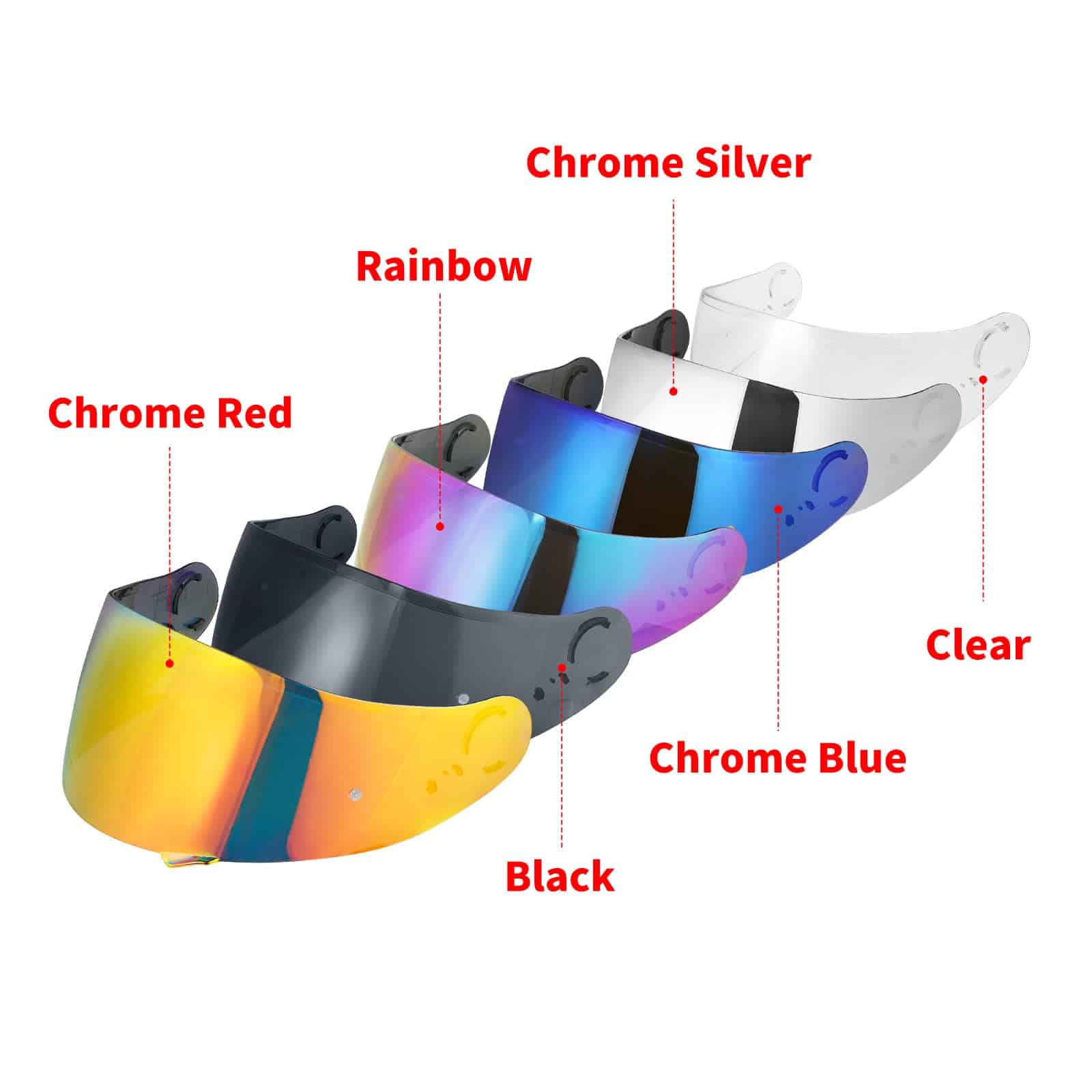 JQF Gear GT Air Visor Repalcement para GT Air 2, Visera de - Imagen 4