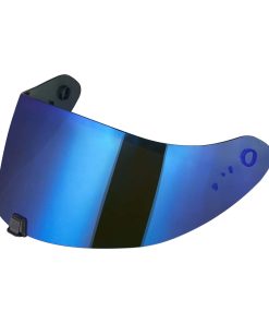 Visera de Repuesto para Casco JQF Gear R420, -Cromo Azul