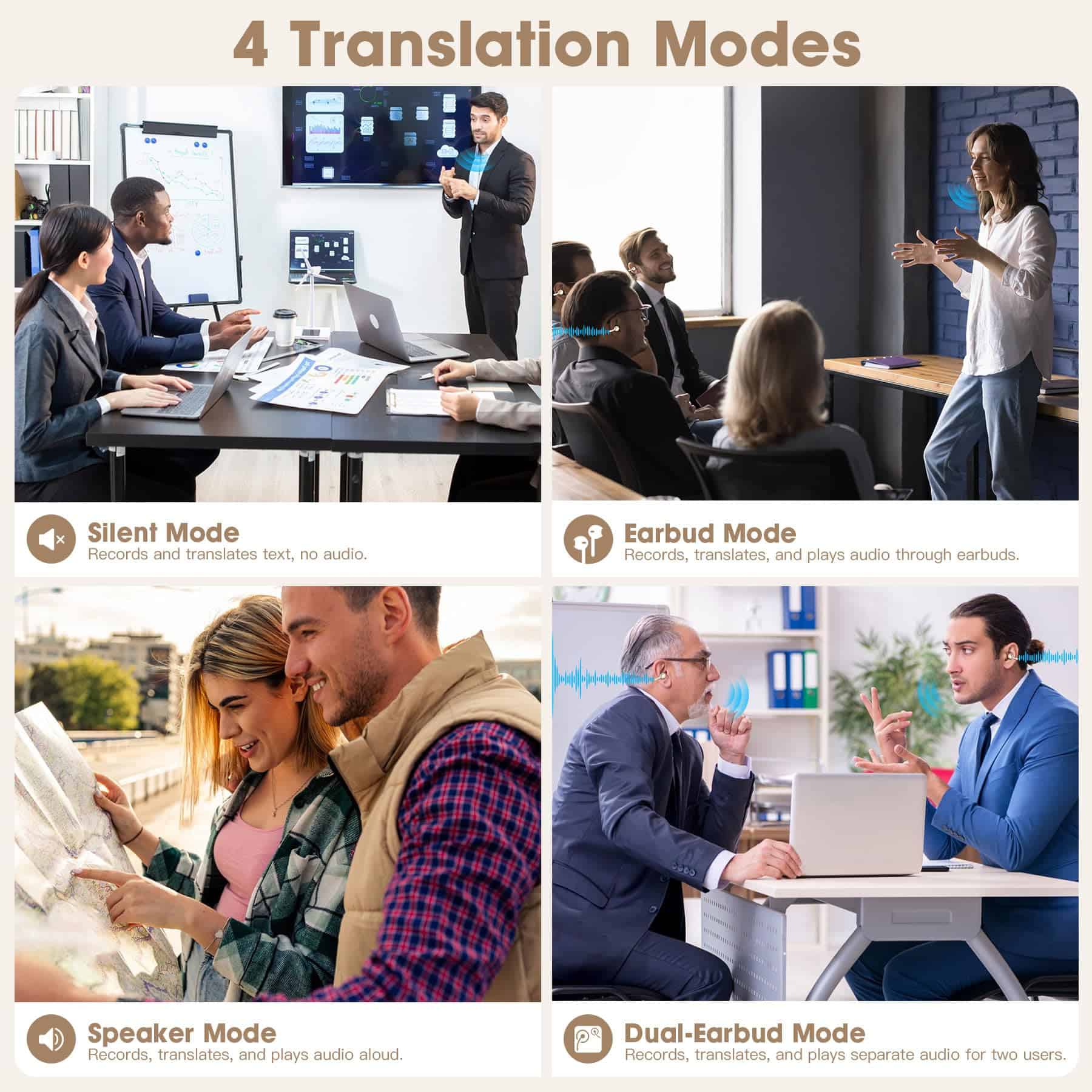 Yukee Auriculares de Traducción AI en Tiempo Real con - Imagen 6