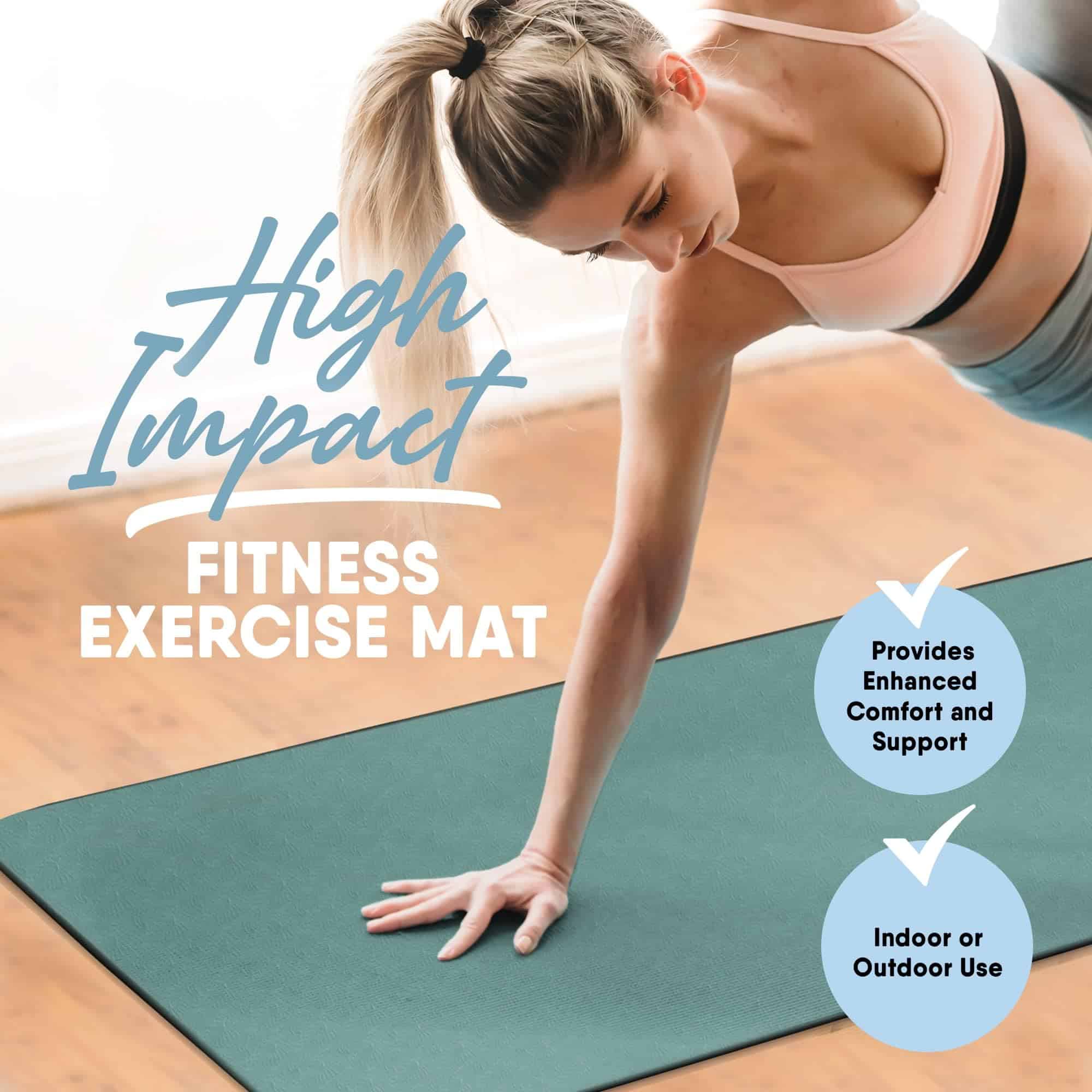 Tapete de Yoga para Fitness MICRODRY Deluxe, Extra Grueso y - Imagen 7