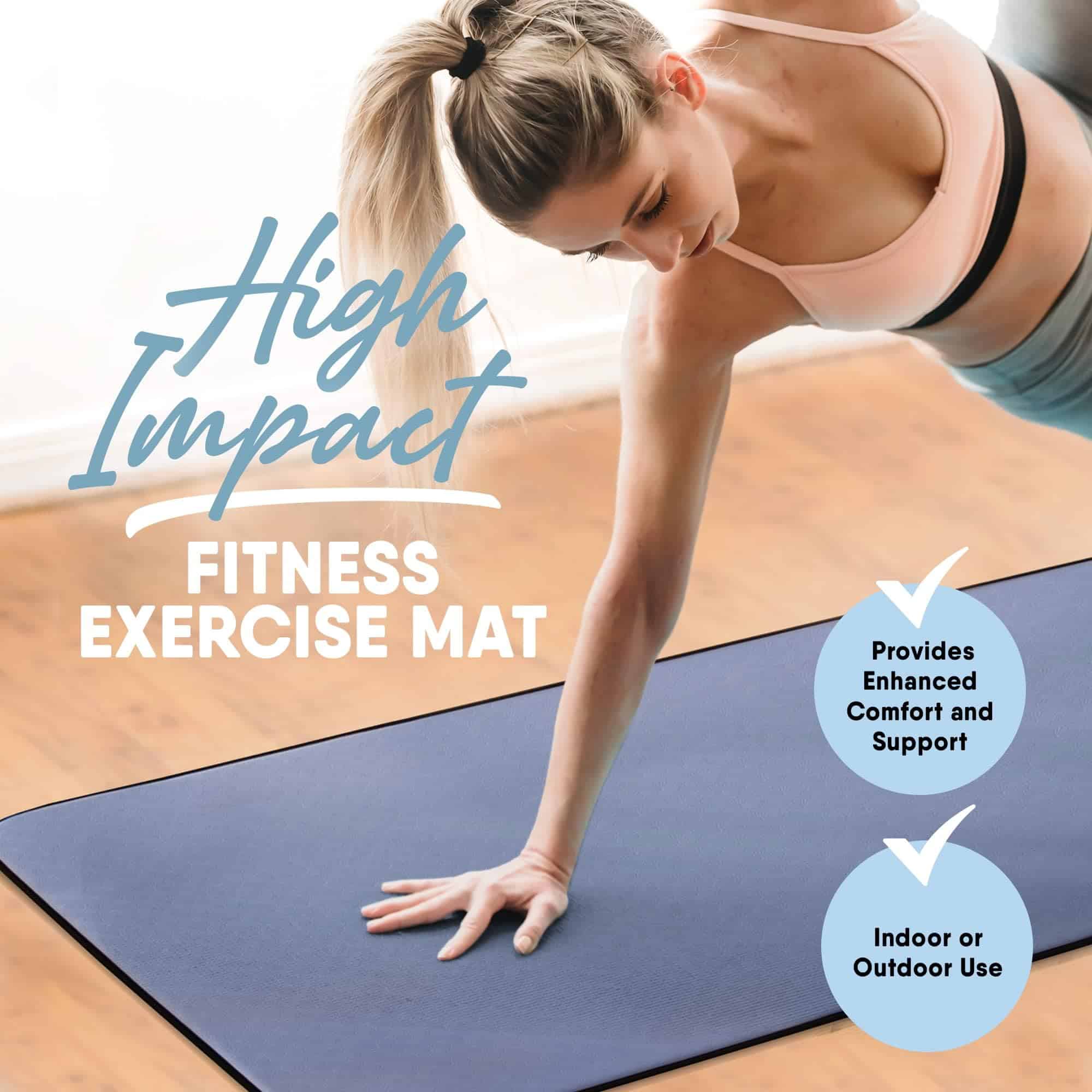 Tapete de yoga de fitness de lujo MICRODRY, extra grueso y - Imagen 4