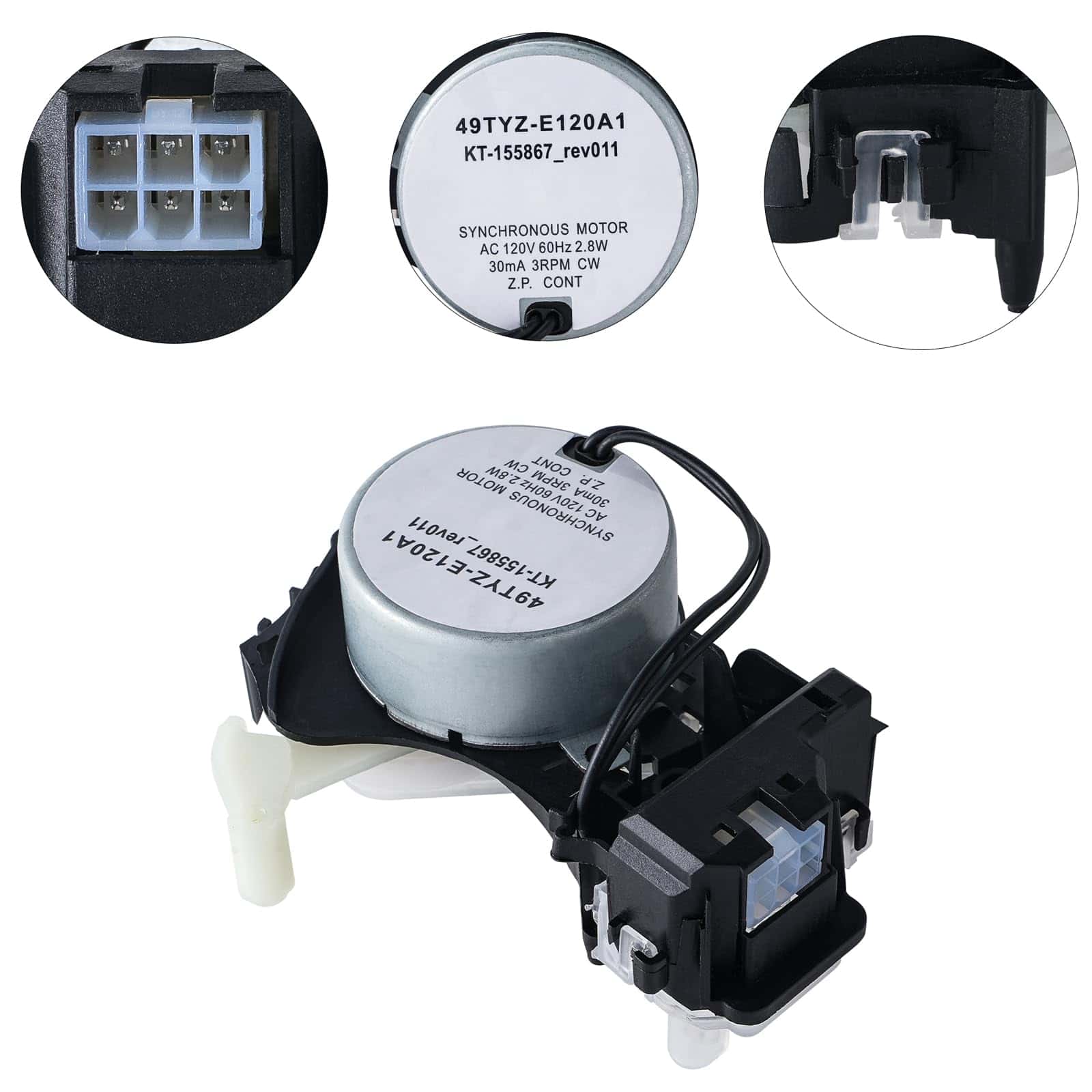 Actuador de cambio de lavadora para Whirl-pool WTW5000DW3, - Imagen 4