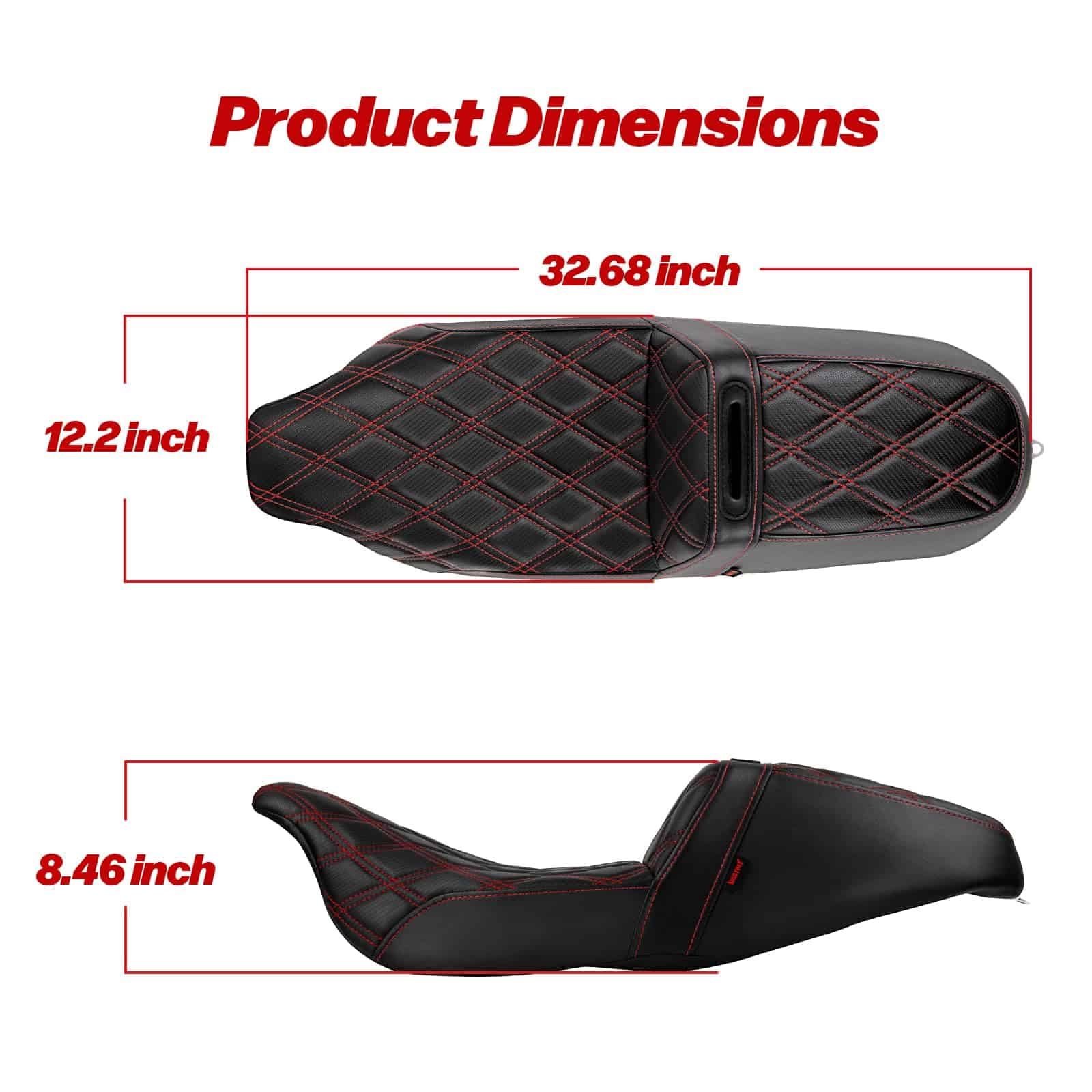 Asiento de Motocicleta VASTMT Mejorado para Conductor y - Imagen 8