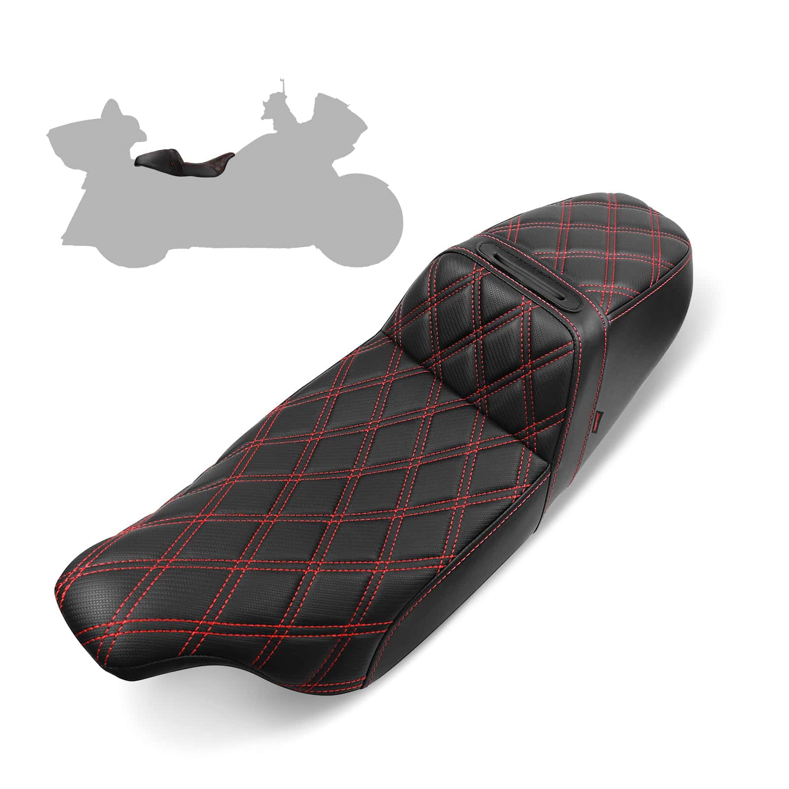 Asiento de Motocicleta VASTMT Mejorado para Conductor y