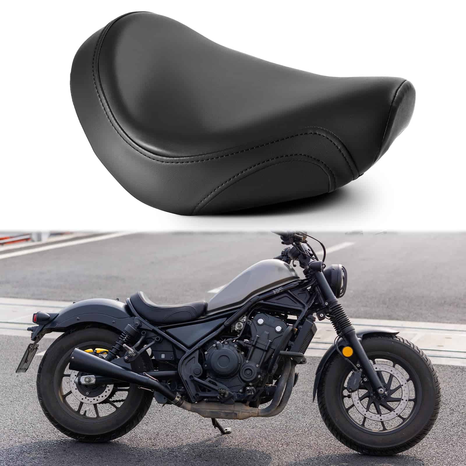 Asiento delantero del piloto de la motocicleta Cojín de