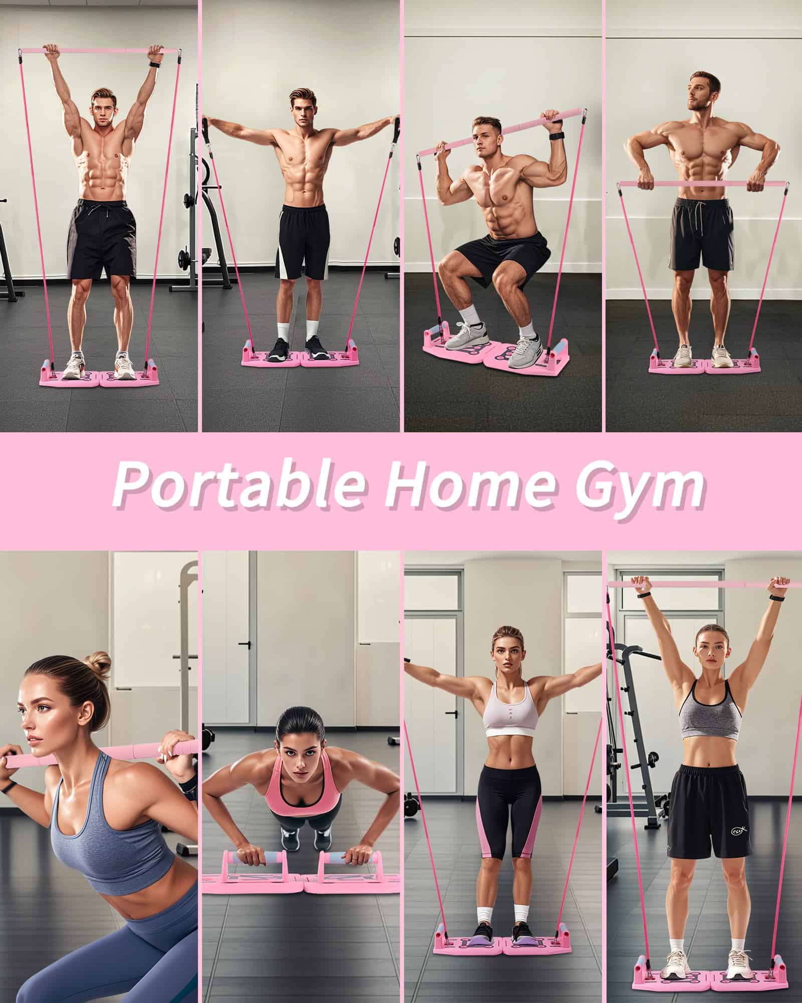 Tablero de Ejercicio LAKXSF para Gimnasio en Casa, Juego de - Imagen 4