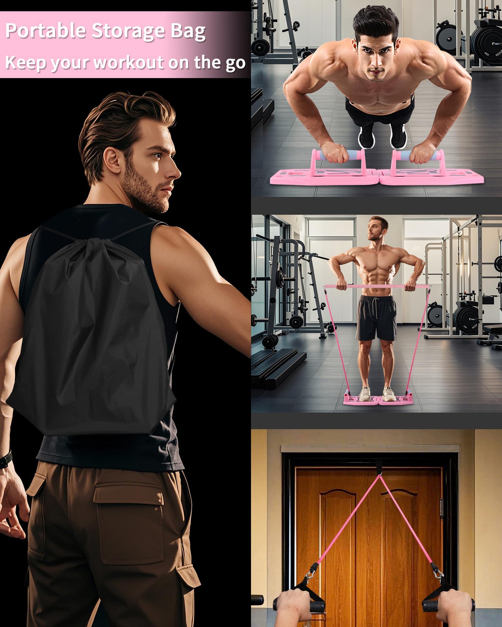 Tablero de Ejercicio LAKXSF para Gimnasio en Casa, Juego de - Imagen 6