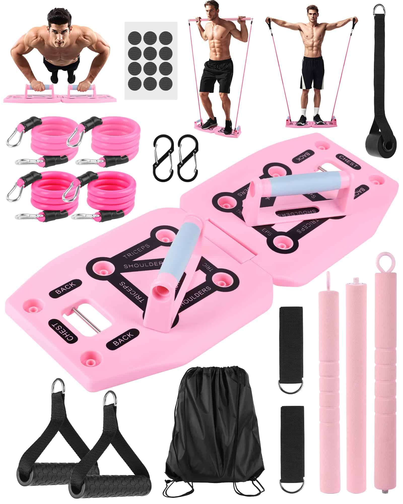 Tablero de Ejercicio LAKXSF para Gimnasio en Casa, Juego de