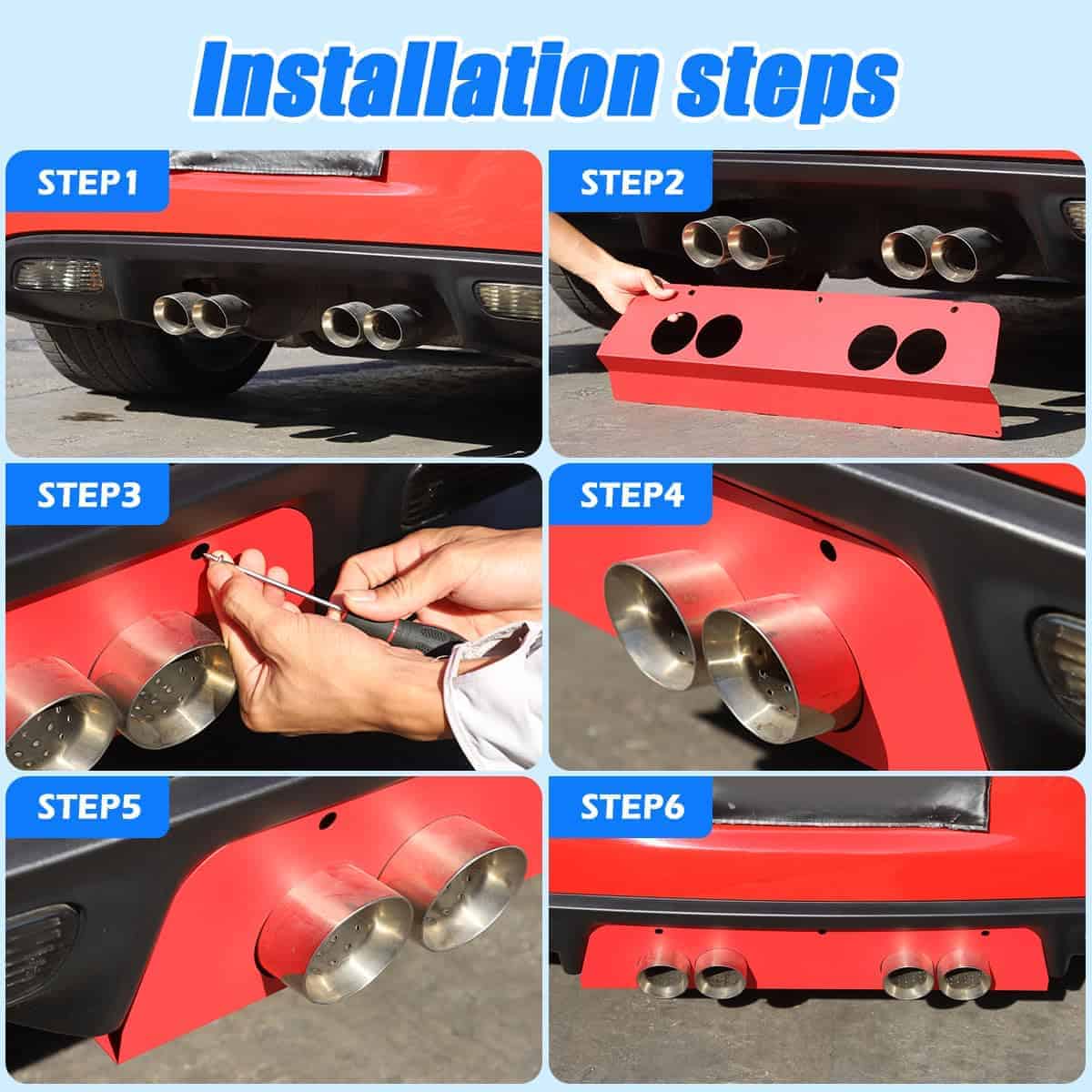 Panel de Relleno de Escape de Acero Inoxidable Compatible - Imagen 8