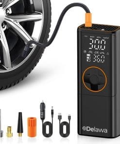Inflador de neumáticos portátil Delawa - Compresor de aire