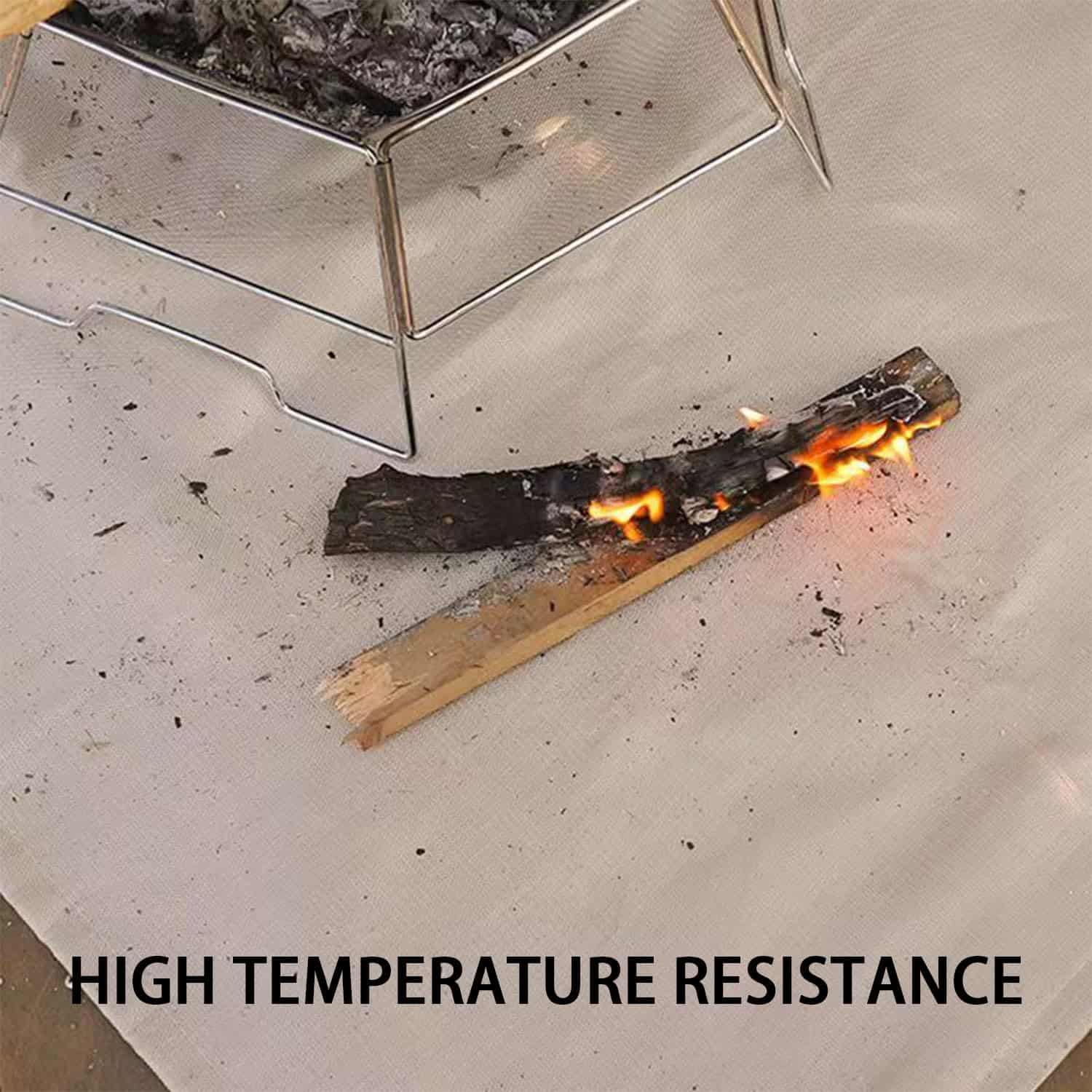 AWISEFULL Tapete para fogatas a prueba de fuego para estufa - Imagen 4