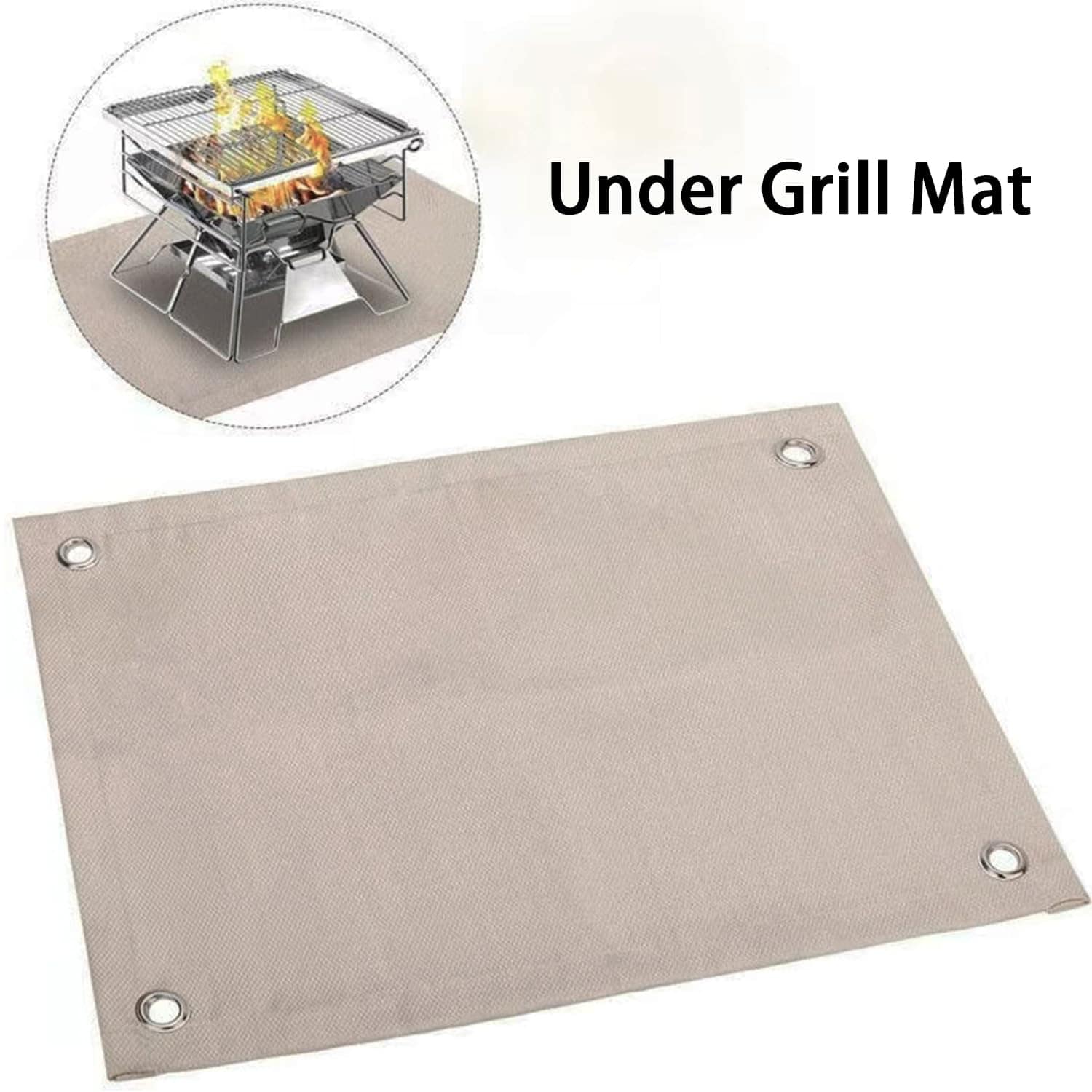 AWISEFULL Tapete para fogatas a prueba de fuego para estufa - Imagen 8