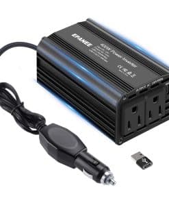 Inversor de corriente de 400W 12V DC a 110V -Negro