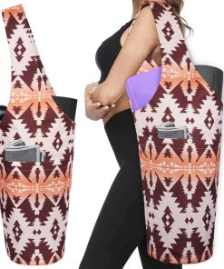 Bolso para Tapete de Yoga - Bolso Largo con -Boho Camel