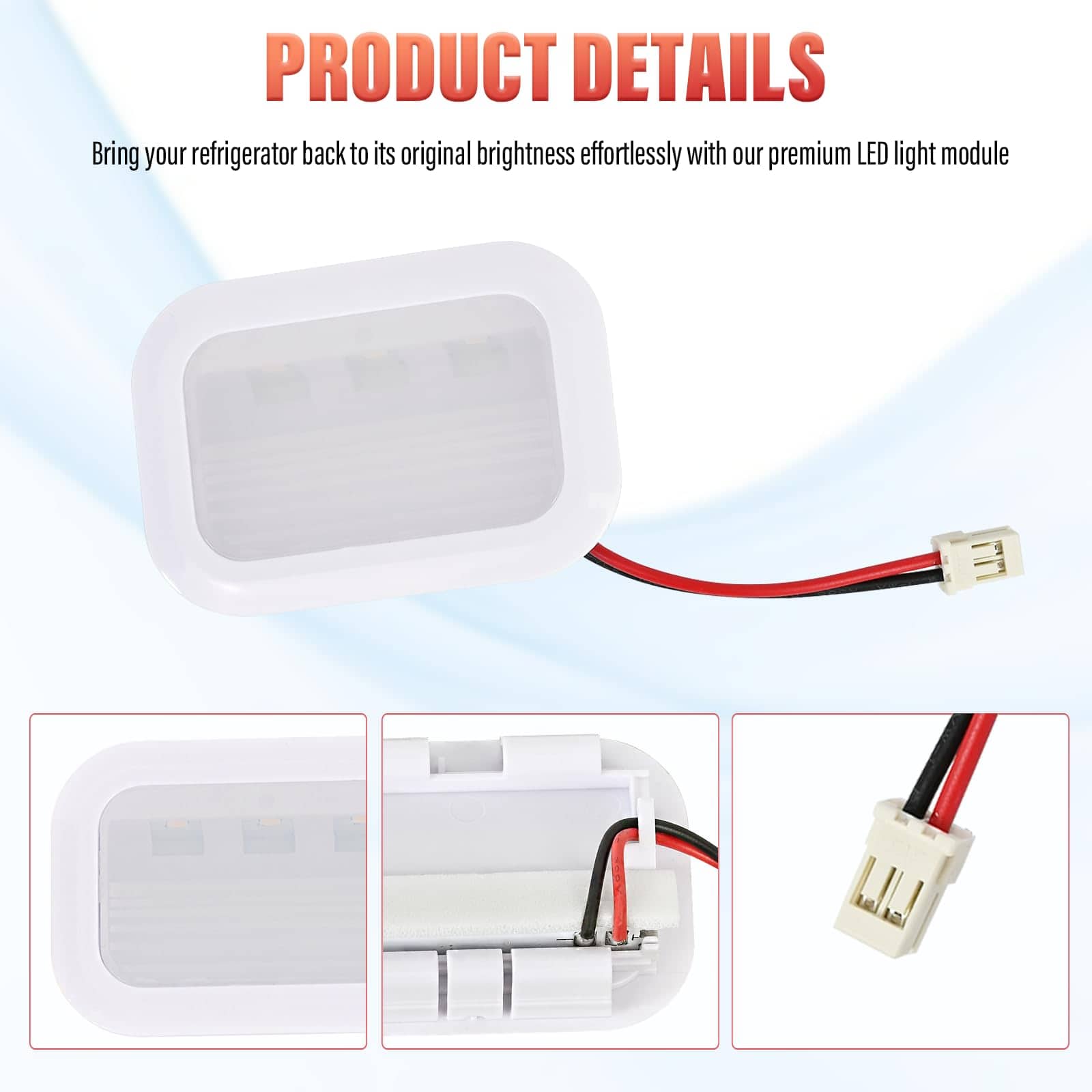 Módulo de luz LED para refrigerador Delixike W11483116 para - Imagen 4