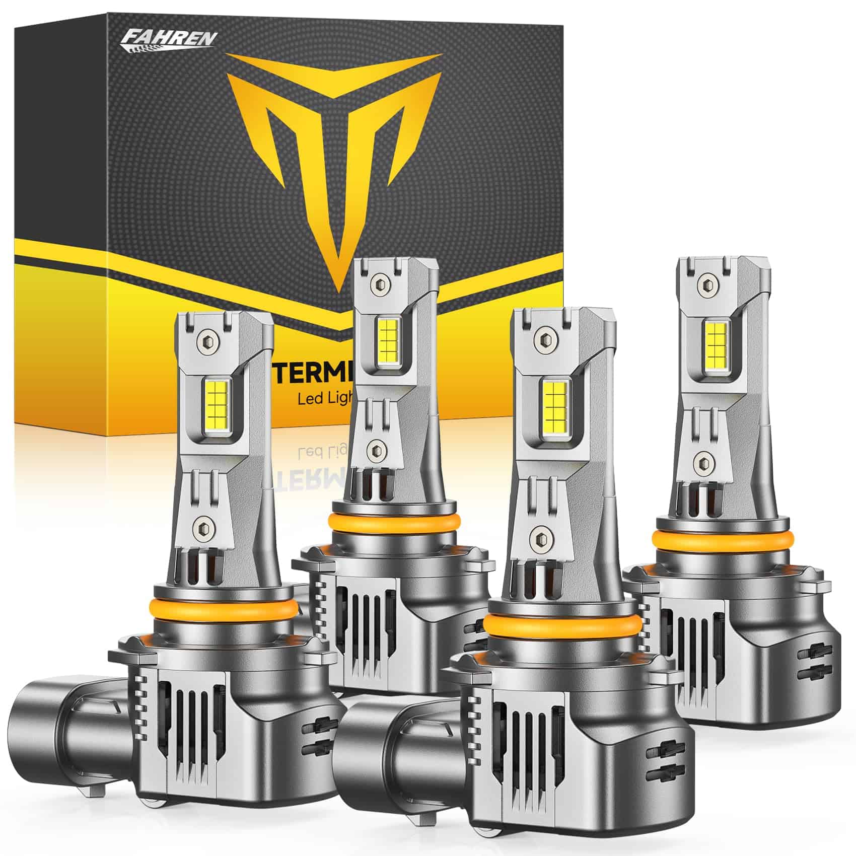 Combo de bombillas FAHREN mejoradas 9005 9006, 80,000LM