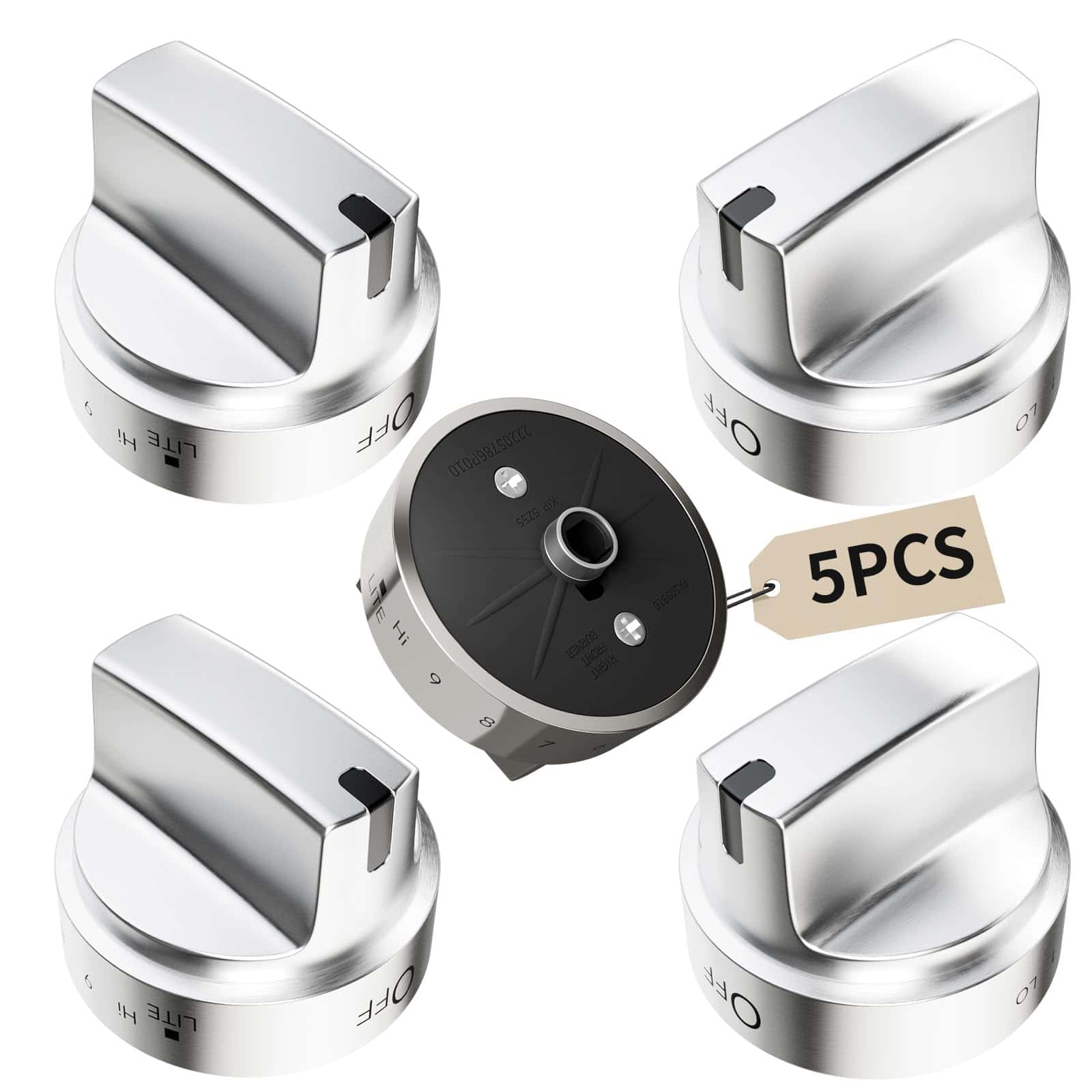5 Pack WB03X24818 para Perilla de Estufa de Gas GE,