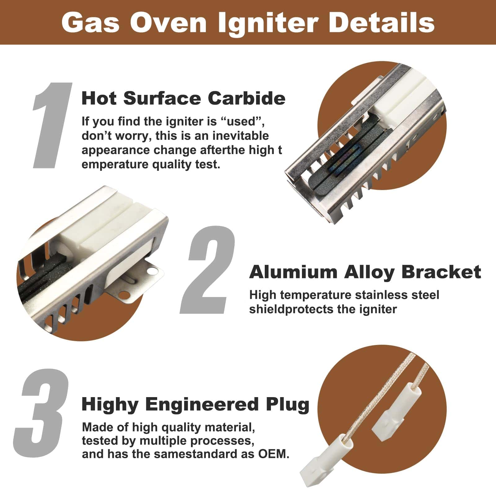 Encendedor de horno de gas DG94-01012A, Para Encendedor de - Imagen 3