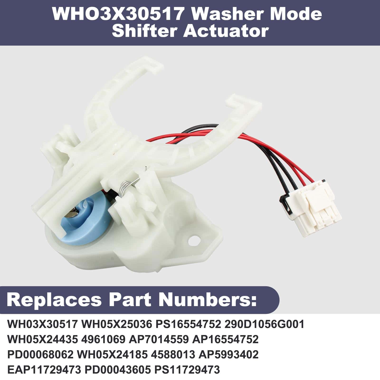 Para GE Washer Mode Shifter, Nuevo Actualizado WH03X30517 - Imagen 3