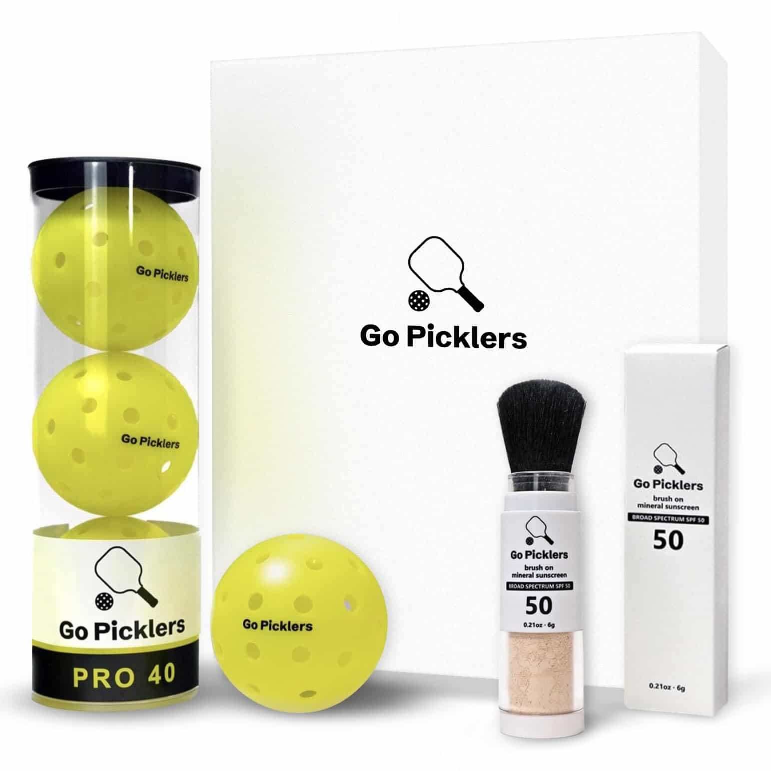 Caja de regalo definitiva de Pickleball con protector solar