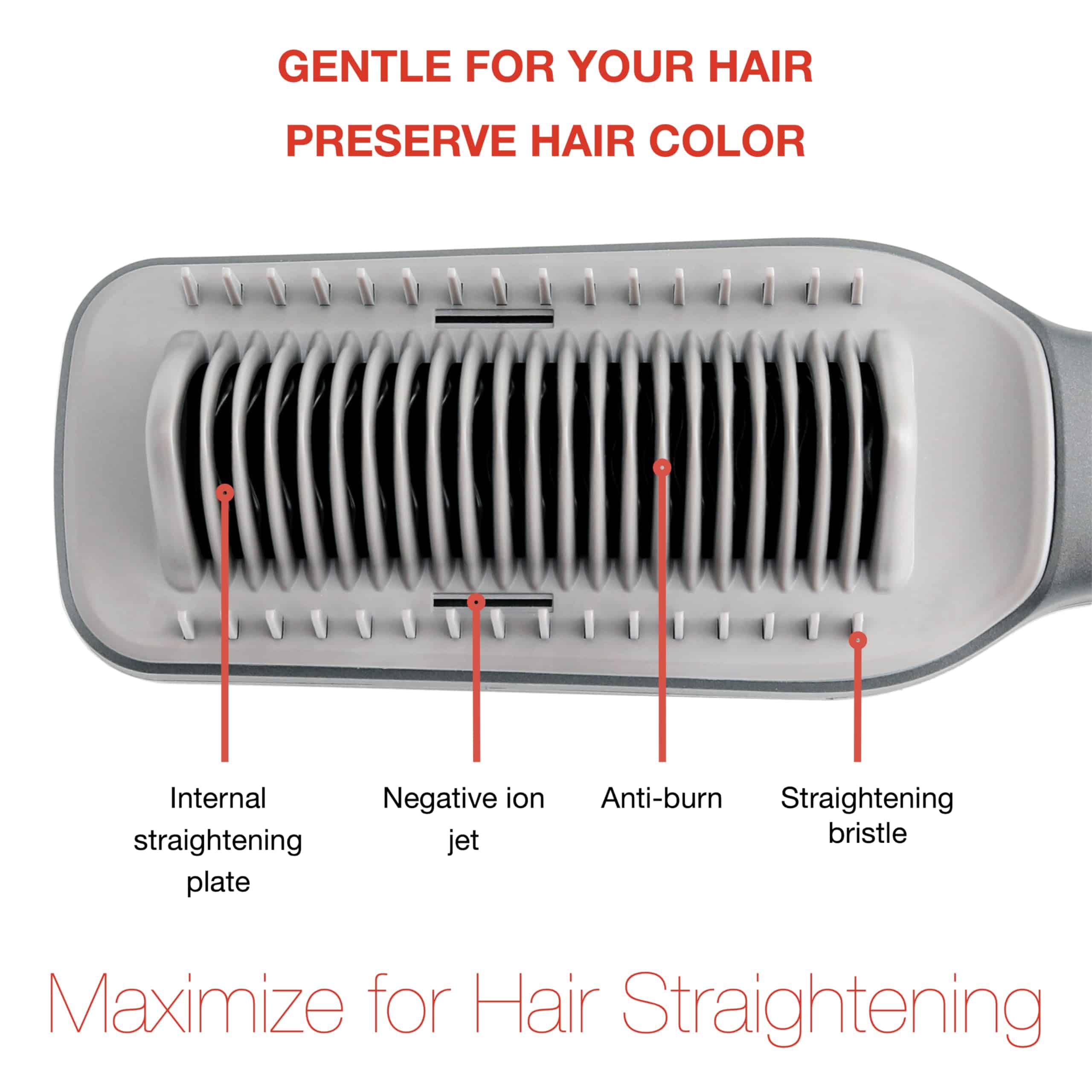 Cepillo Alisador de Cabello SWIE Maxistrait. Suave, - Imagen 5