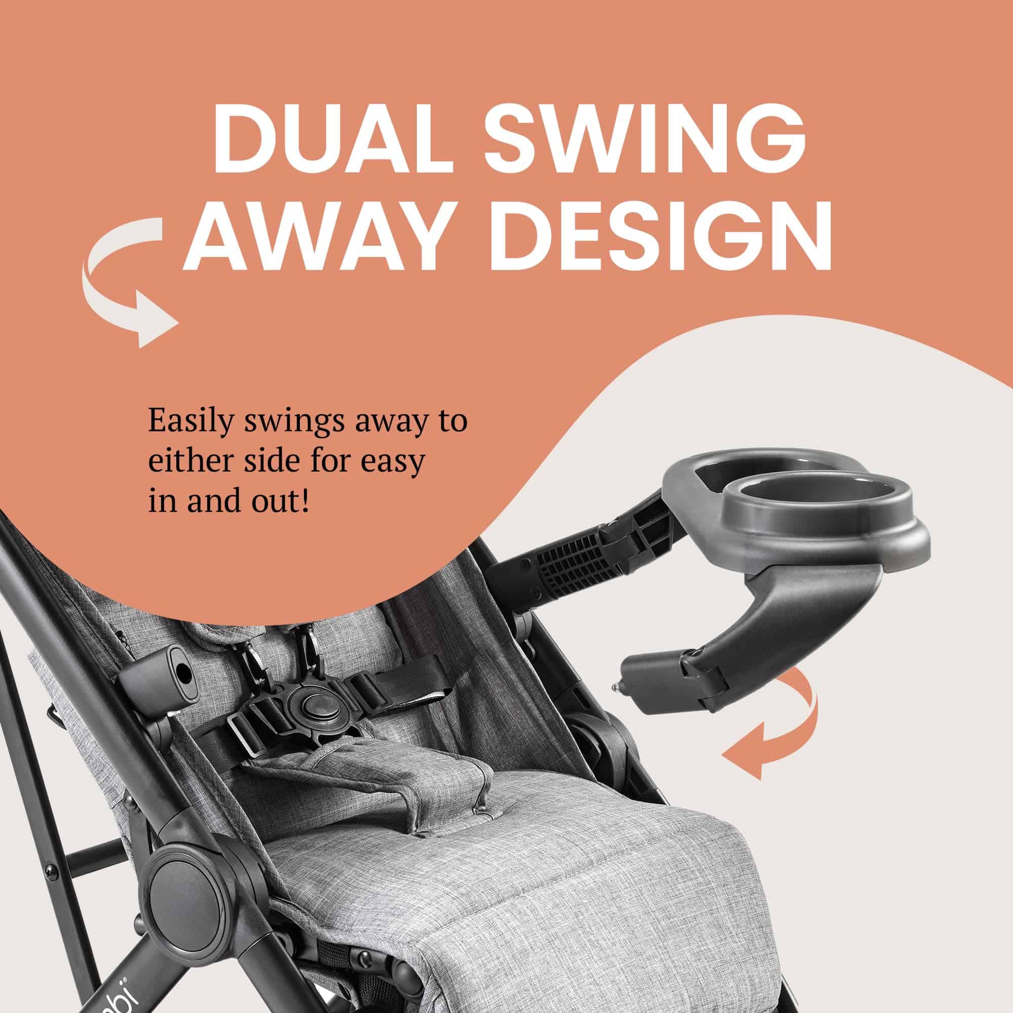 Bandeja para bocadillos para cochecito de bebé Bombi con - Imagen 4