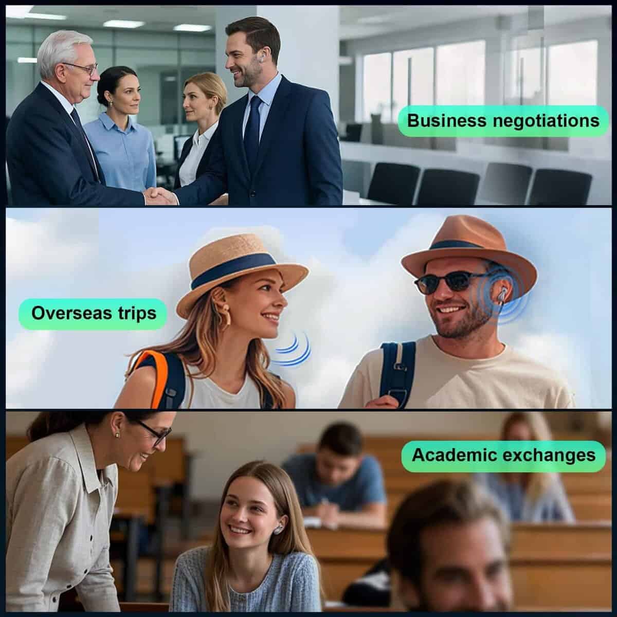 Auriculares de Traducción AI en Tiempo Real de -eren Pago - Imagen 5