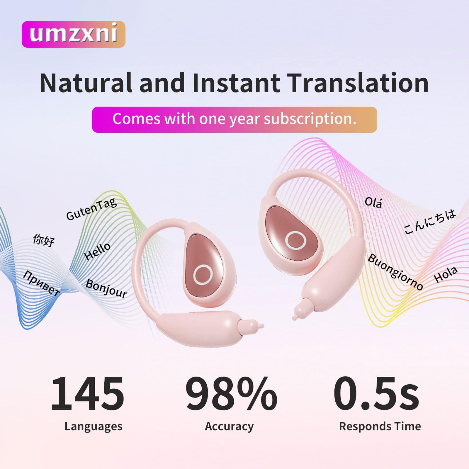 Auriculares Traductores en Tiempo Real - Traductor de - Imagen 5