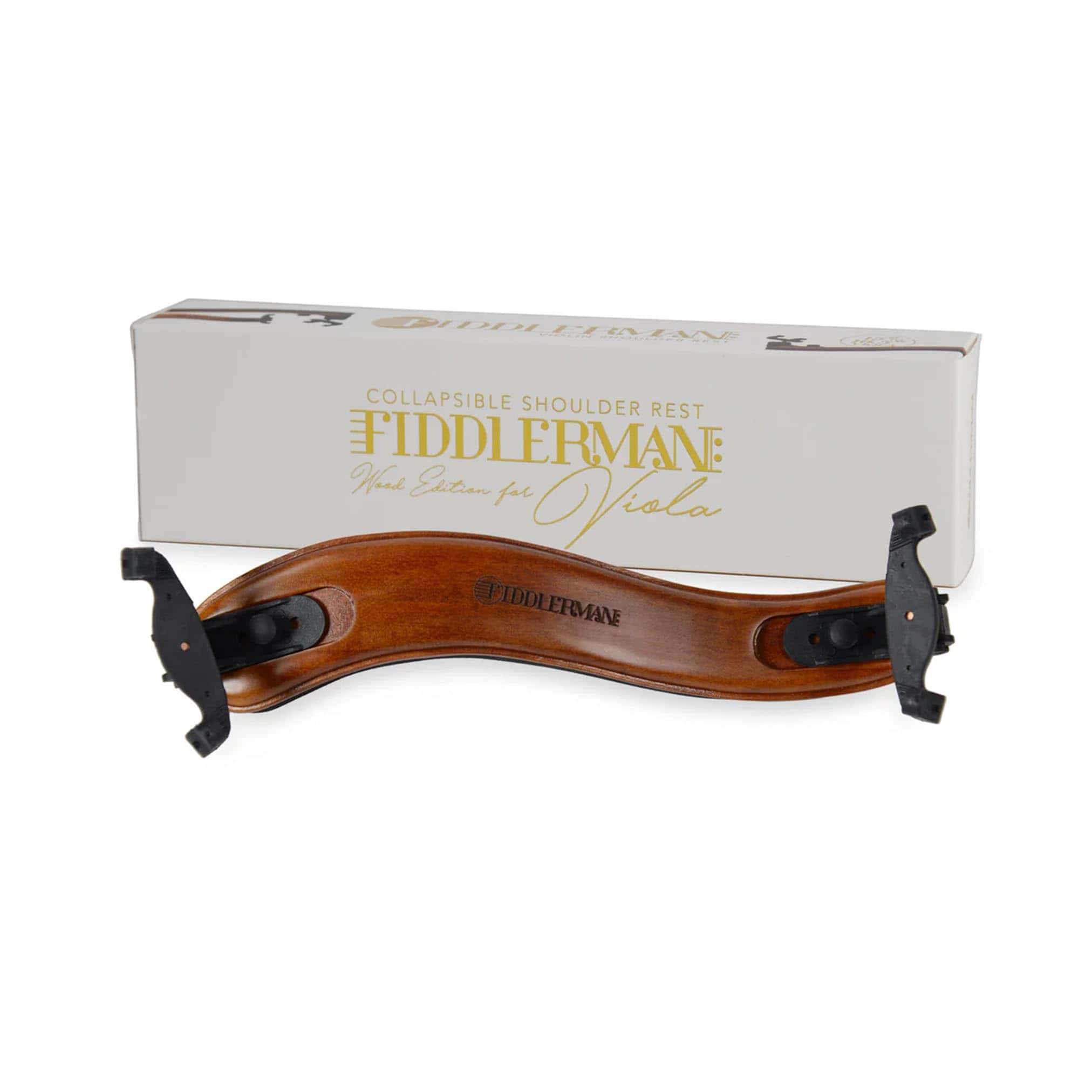 Soporte de hombro para viola Fiddlerman de madera para