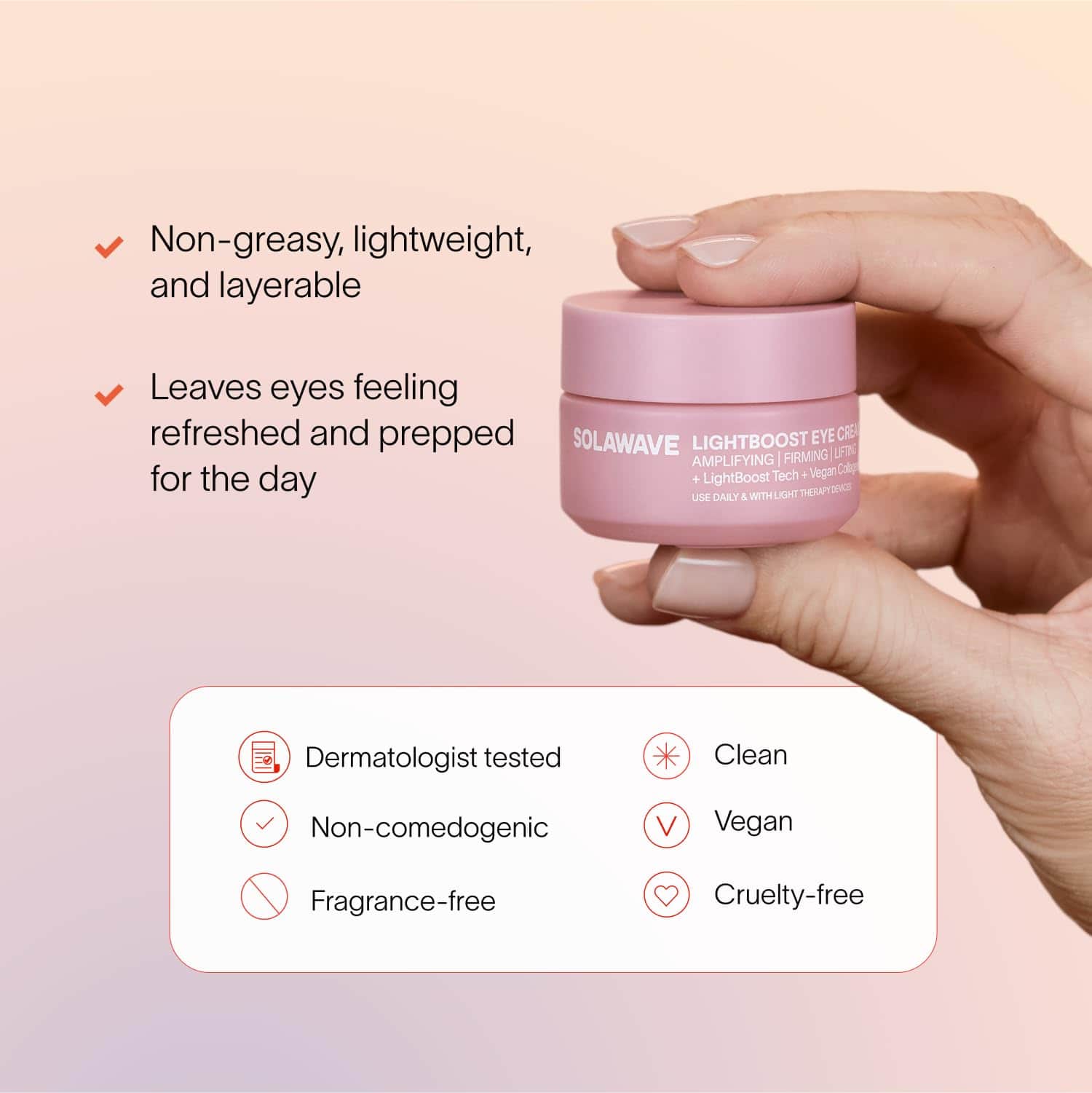 Crema para los ojos Solawave LightBoost | Reduce la - Imagen 9