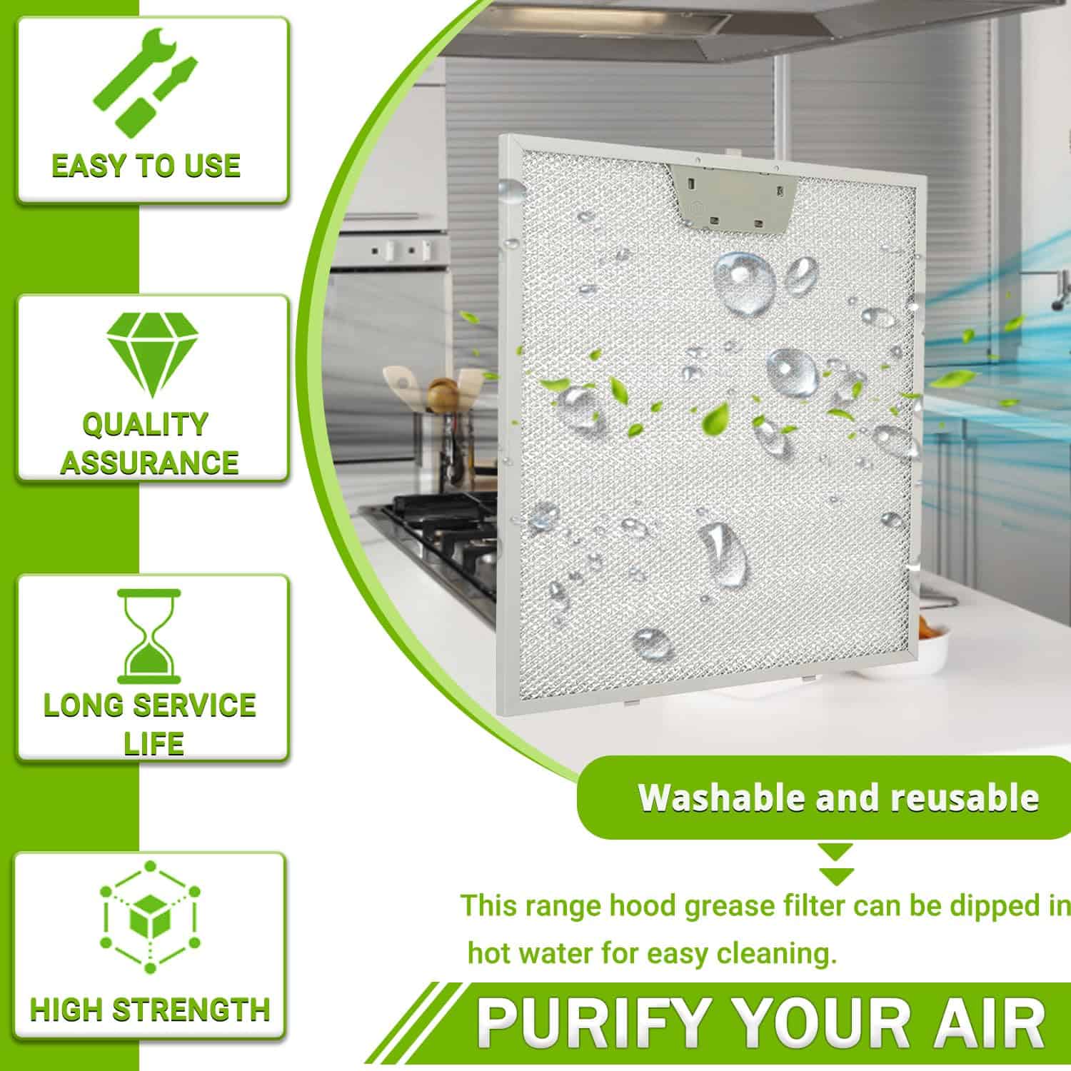 Filtro de Grasa de Campana de Cocina EPLZON WB02X24872 - Imagen 5