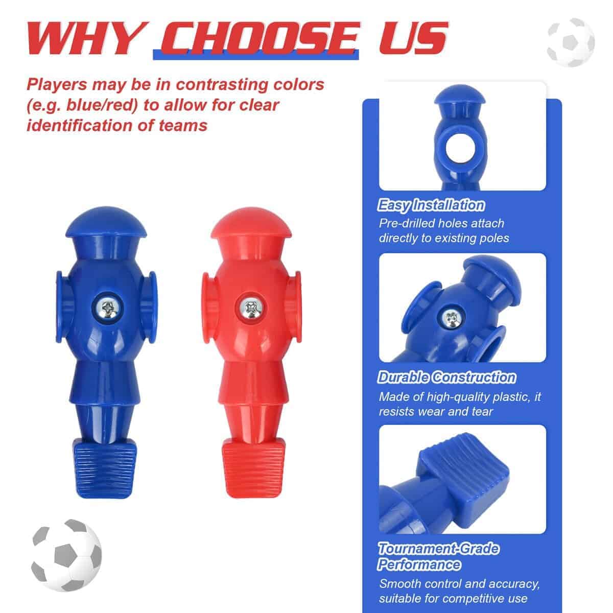 26 Piezas de Jugadores de Futbolín awagas, Piezas de - Imagen 4