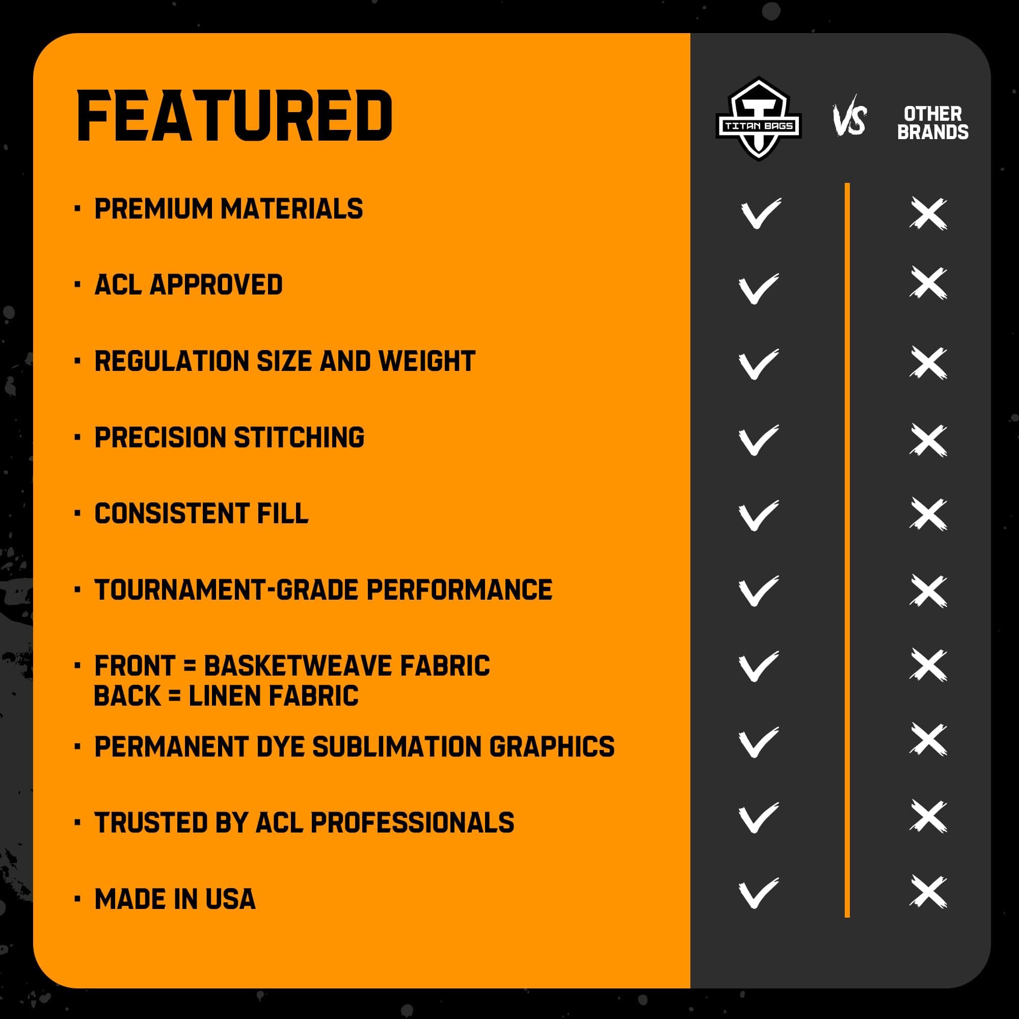 Bolsas Titan Tyrant Cornhole - Bolsas de lanzamiento de - Imagen 5