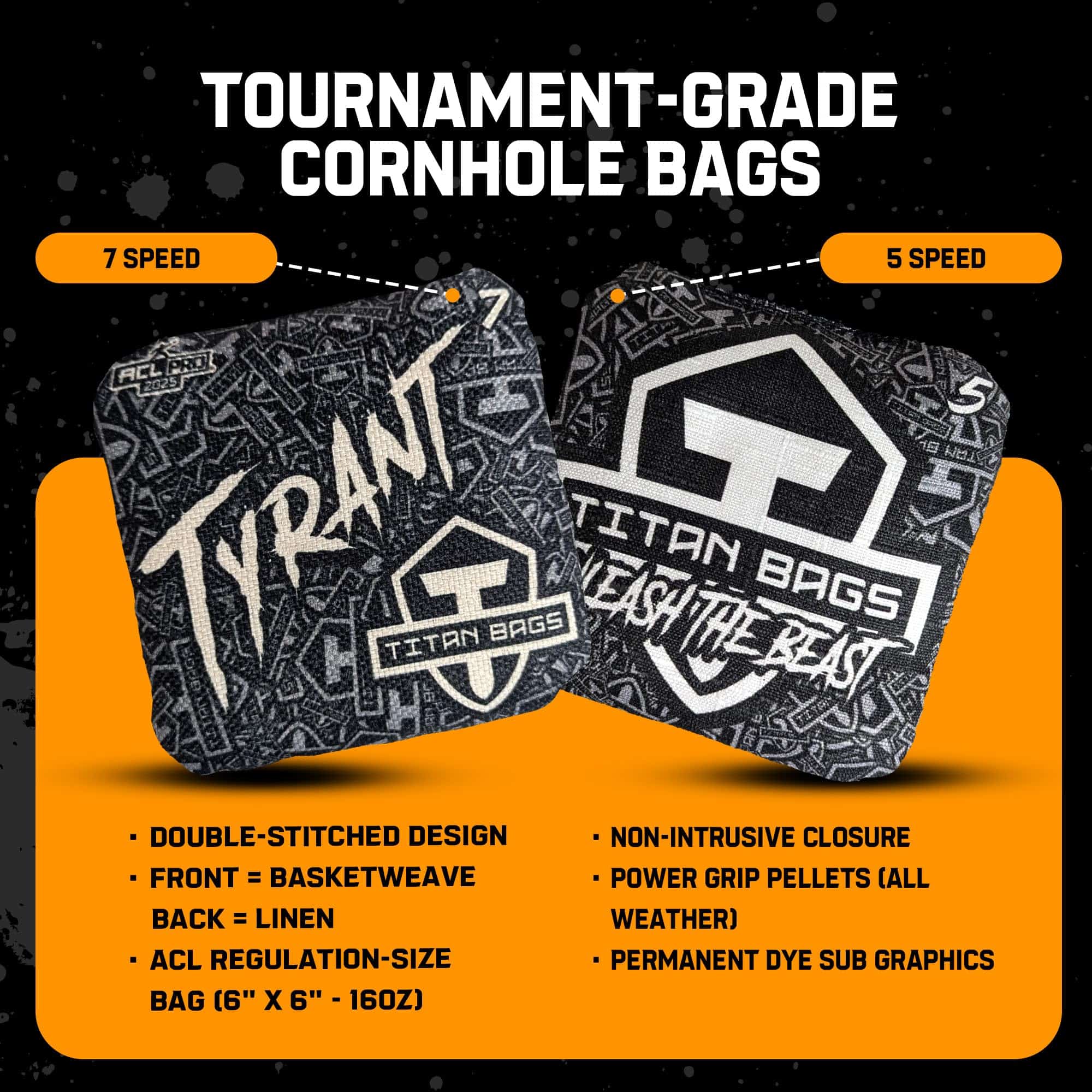 Bolsas Titan Tyrant Cornhole - Bolsas de lanzamiento de - Imagen 3