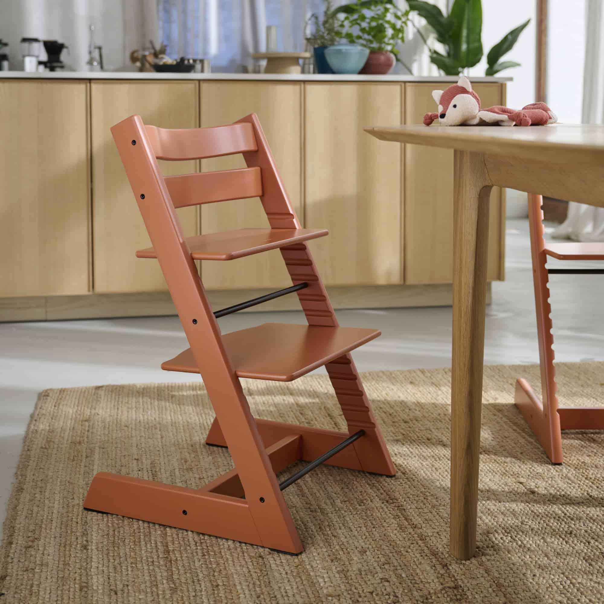 Silla Tripp Trapp de Stokke, Terracota - Silla ajustable y - Imagen 5