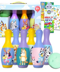 Set de Bolos de Bluey para Niños - Paquete de Juegos con