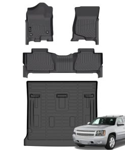 Juego de tapetes de piso y forro de maletero para Chevy
