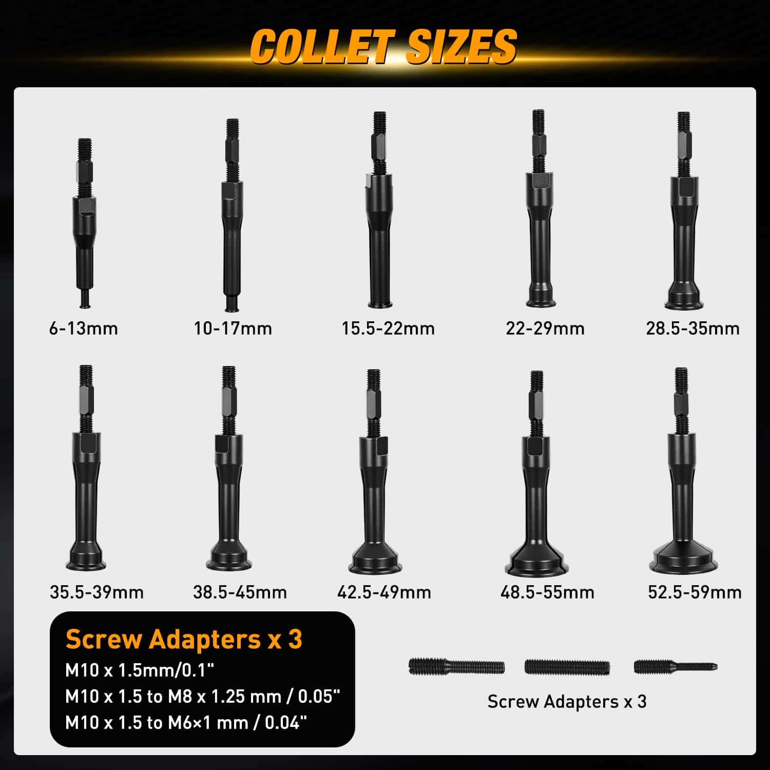 Kit de 16 piezas de Extractor de Rodamientos de Agujero - Imagen 4