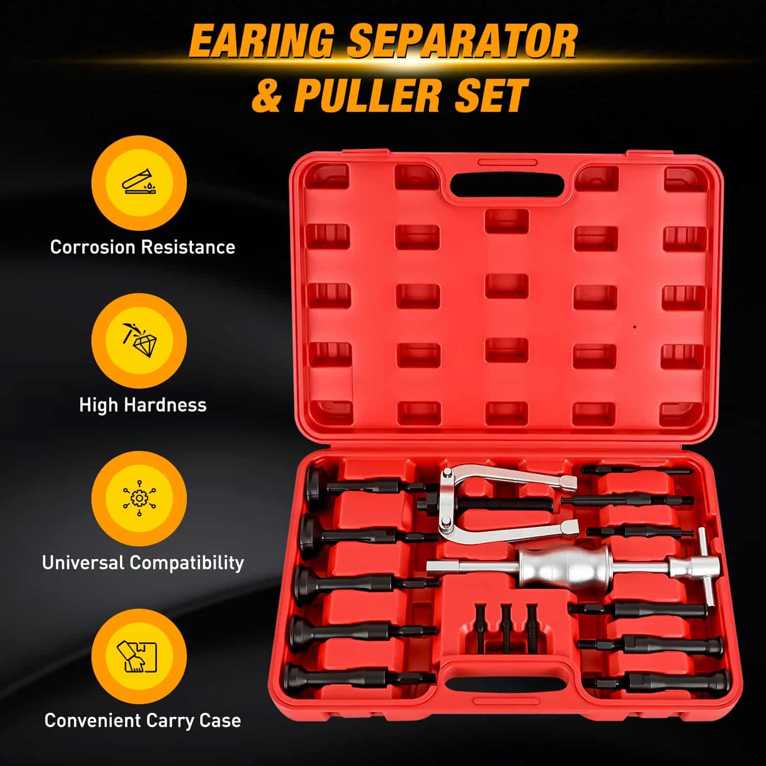 Kit de 16 piezas de Extractor de Rodamientos de Agujero - Imagen 9