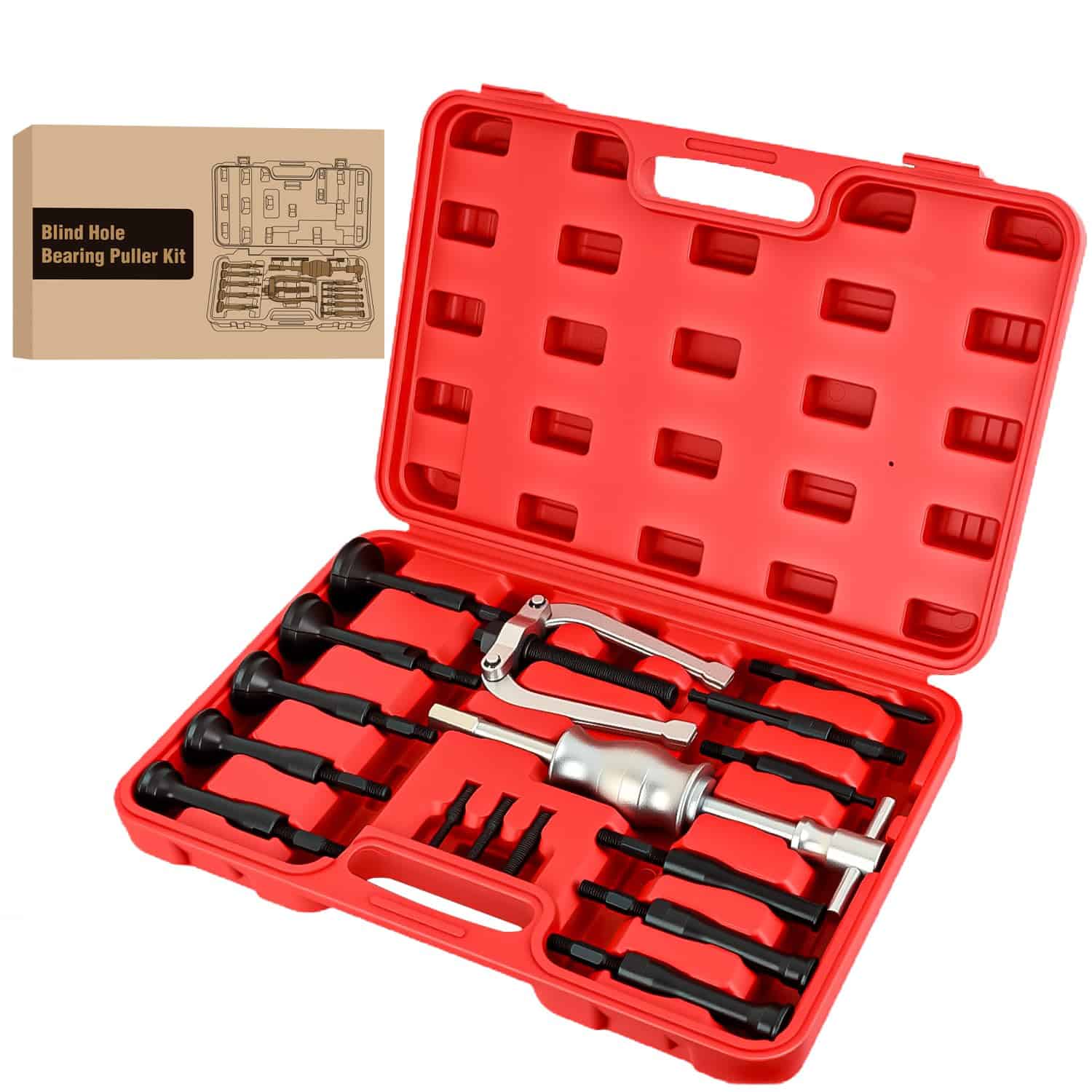 Kit de 16 piezas de Extractor de Rodamientos de Agujero - Imagen 10