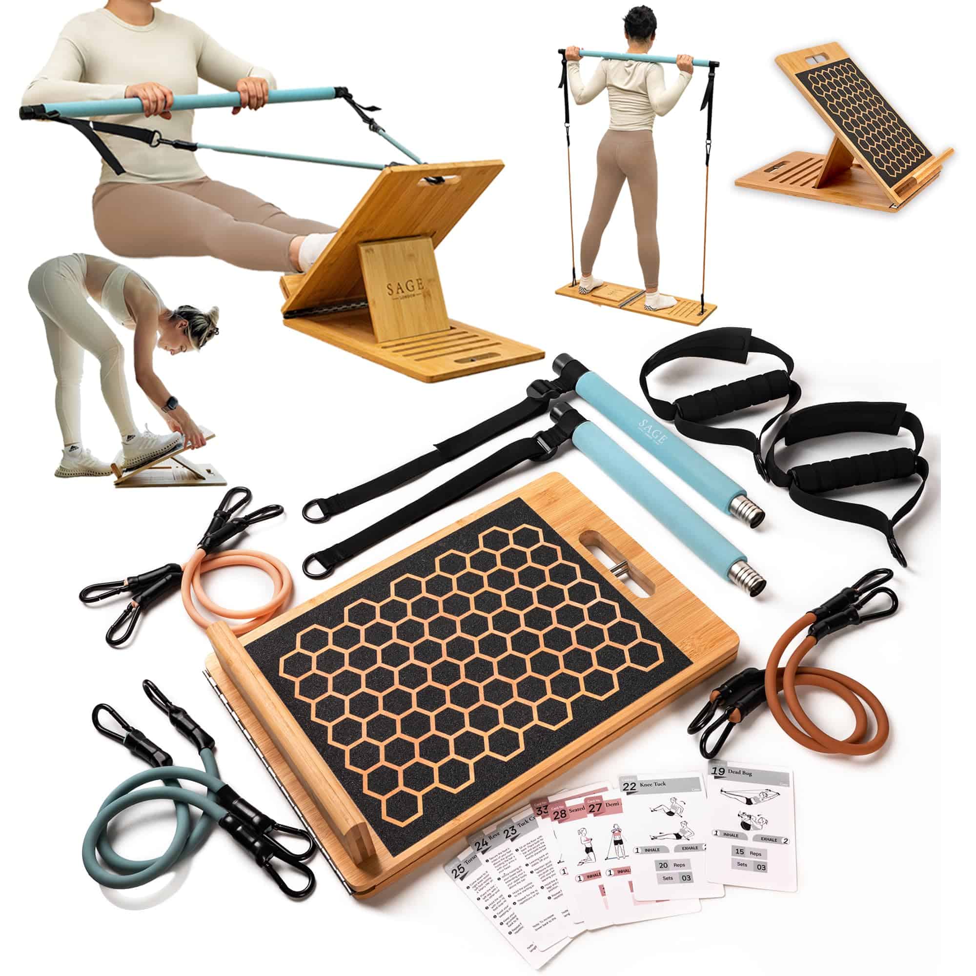 Kit de Entrenamiento de Pilates 3 en 1 por Sage London -