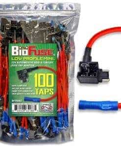 Paquete de 100 Portafusibles Mini LP BioFuse de Perfil Bajo