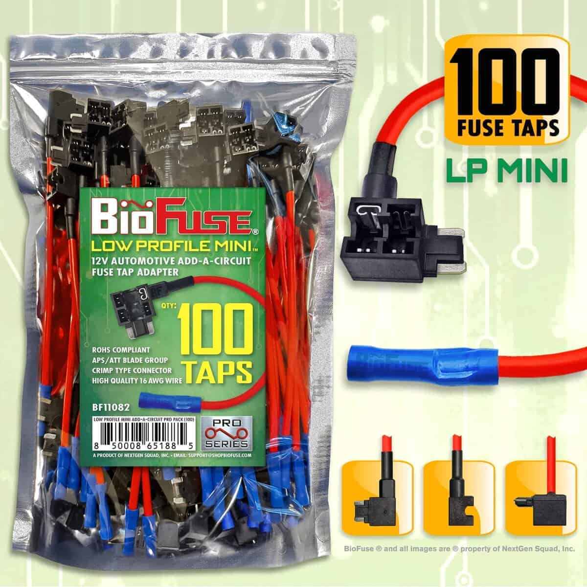 Paquete de 100 Portafusibles Mini LP BioFuse de Perfil Bajo - Imagen 5