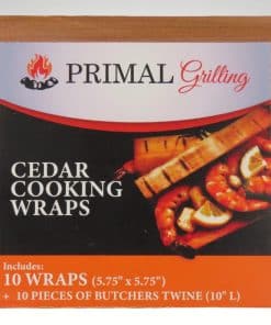 Envolturas de Cocción de Cedro Primal, 6 x 6 pulgadas, 10