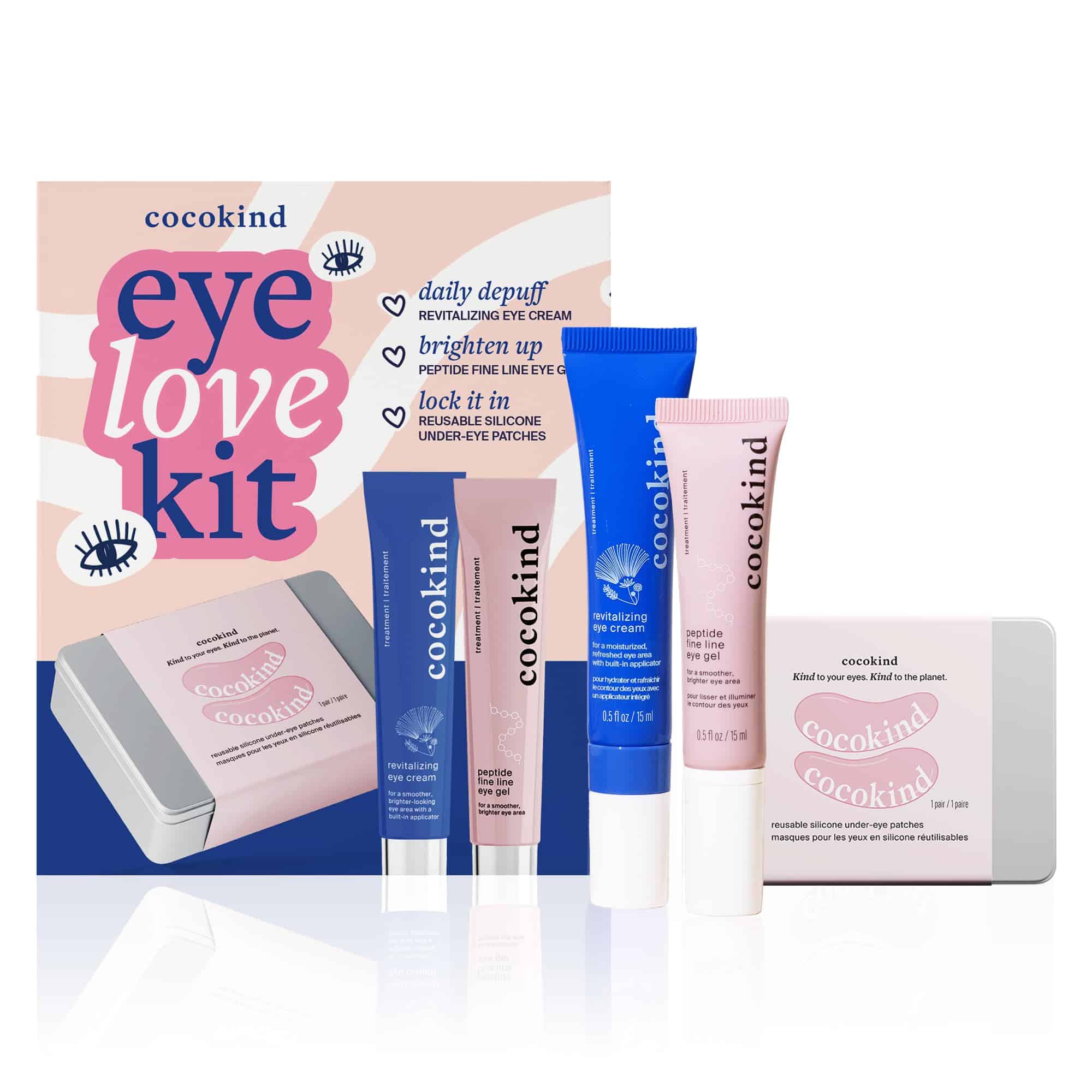 Kit de Amor para los Ojos Cocokind, Piel Firme y Suave
