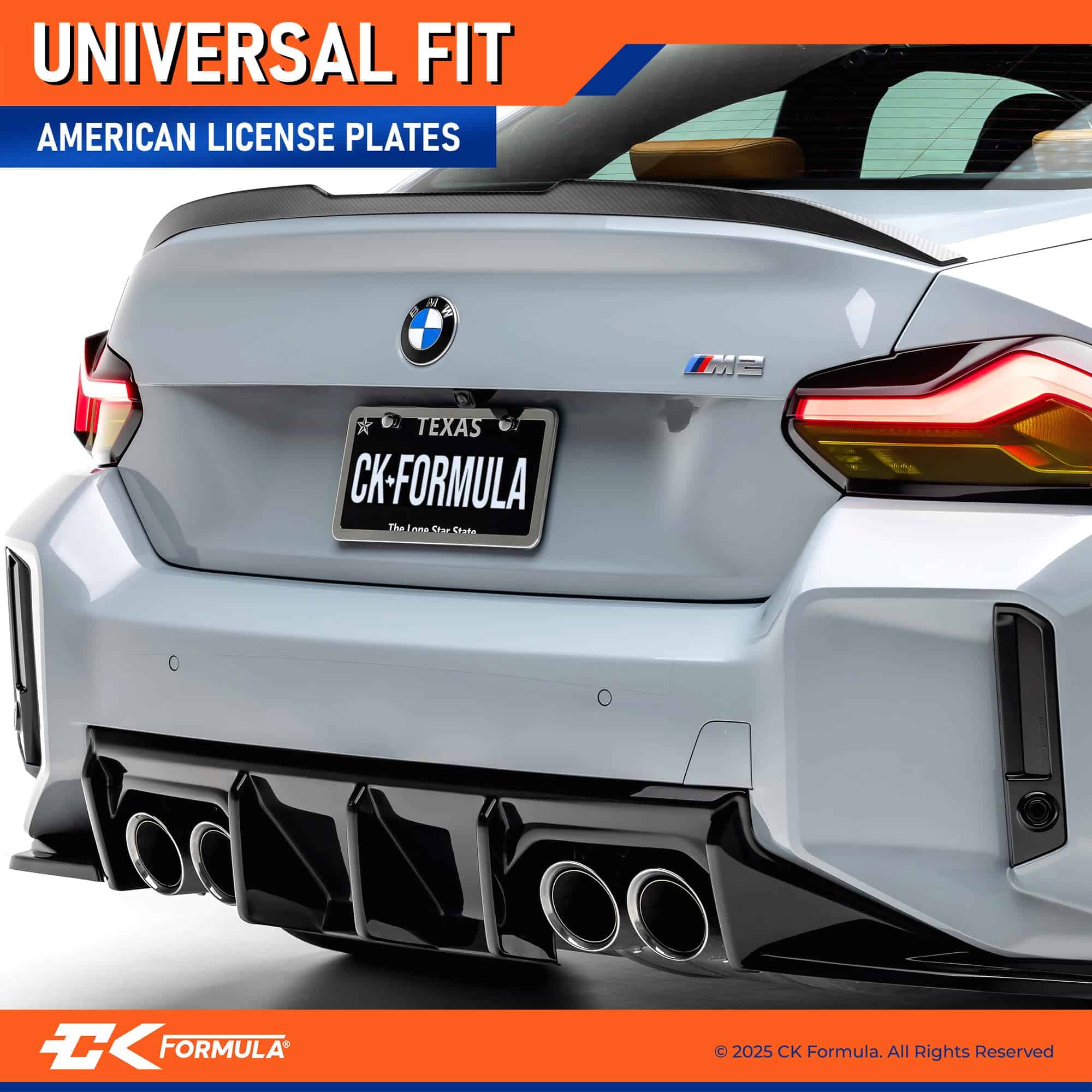 Porta Placas para Auto - Juego de 2 Marcos de Placa de - Imagen 4