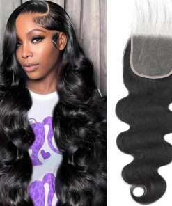 Cierre de encaje transparente 5x5 HD con pelo humano 5x5